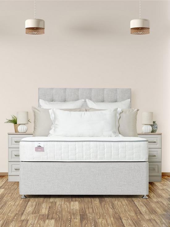 front image of airsprung-lila-ortho-divan-bed