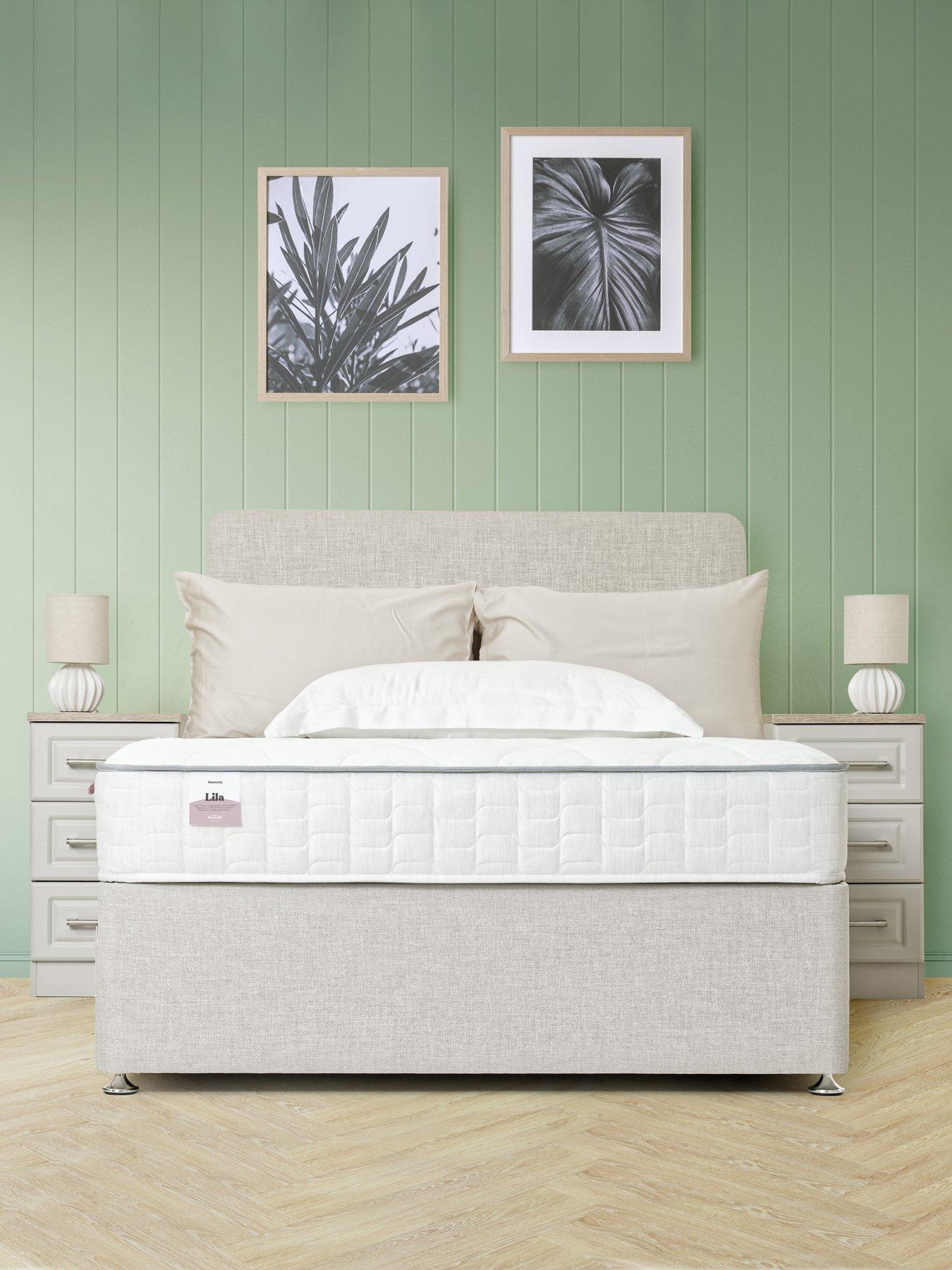 Product photograph of Airsprung Lila Memory Divan from very.co.uk