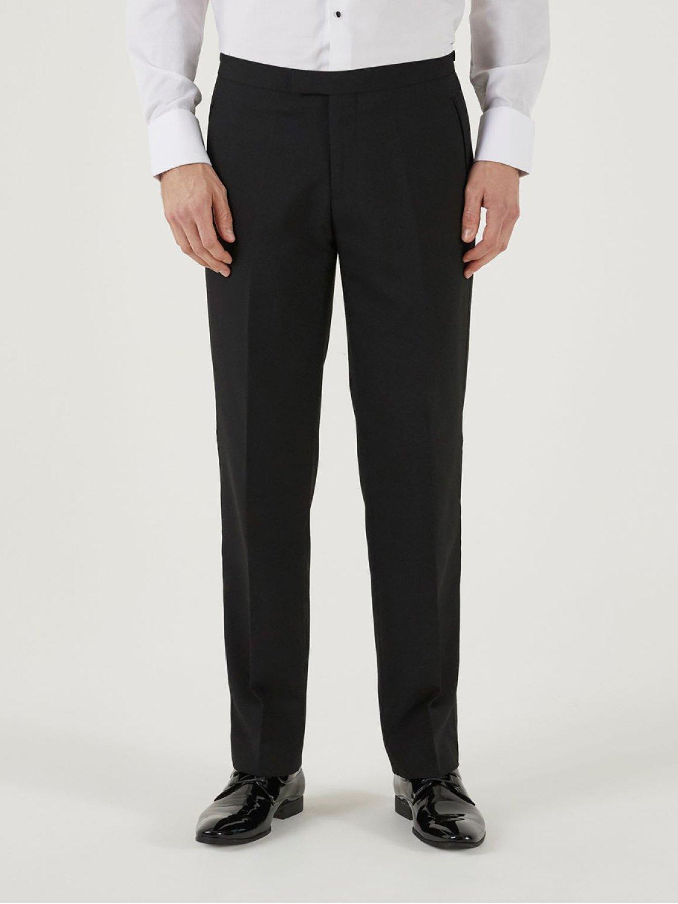 Classic Tuxedo Pants- Black