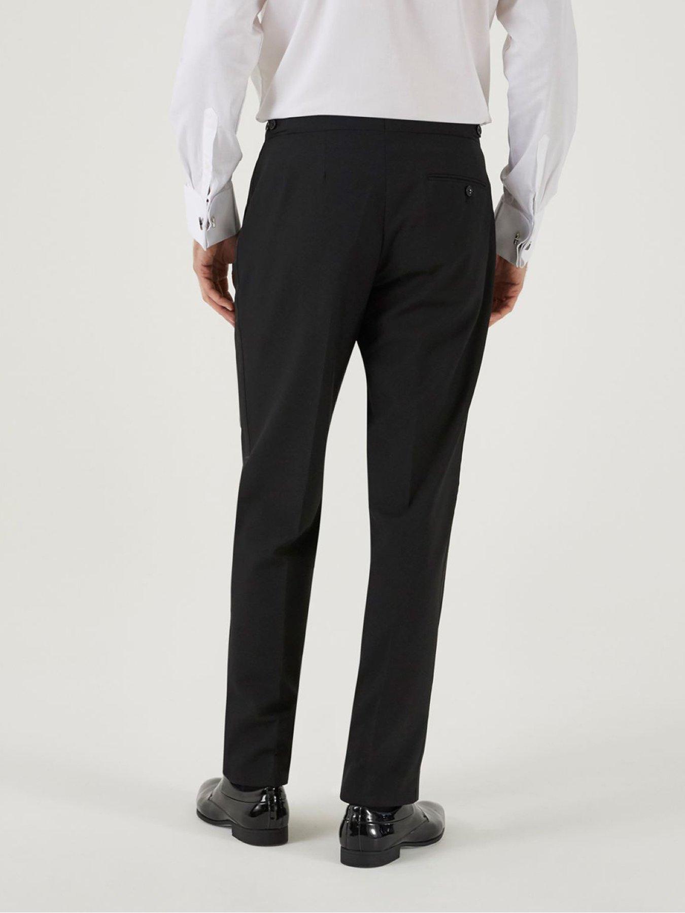 Image 2 of 6 of Skopes Cavendish Classic Tuxedo Trousers - Black