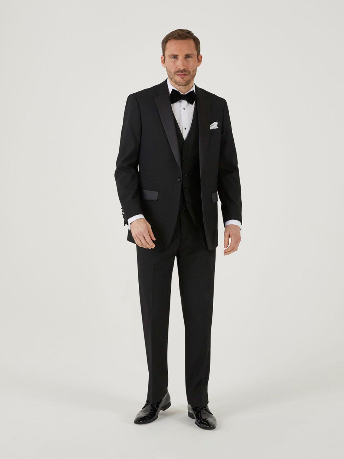 Skopes Cavendish Classic Tuxedo Trousers - Black | Very.co.uk