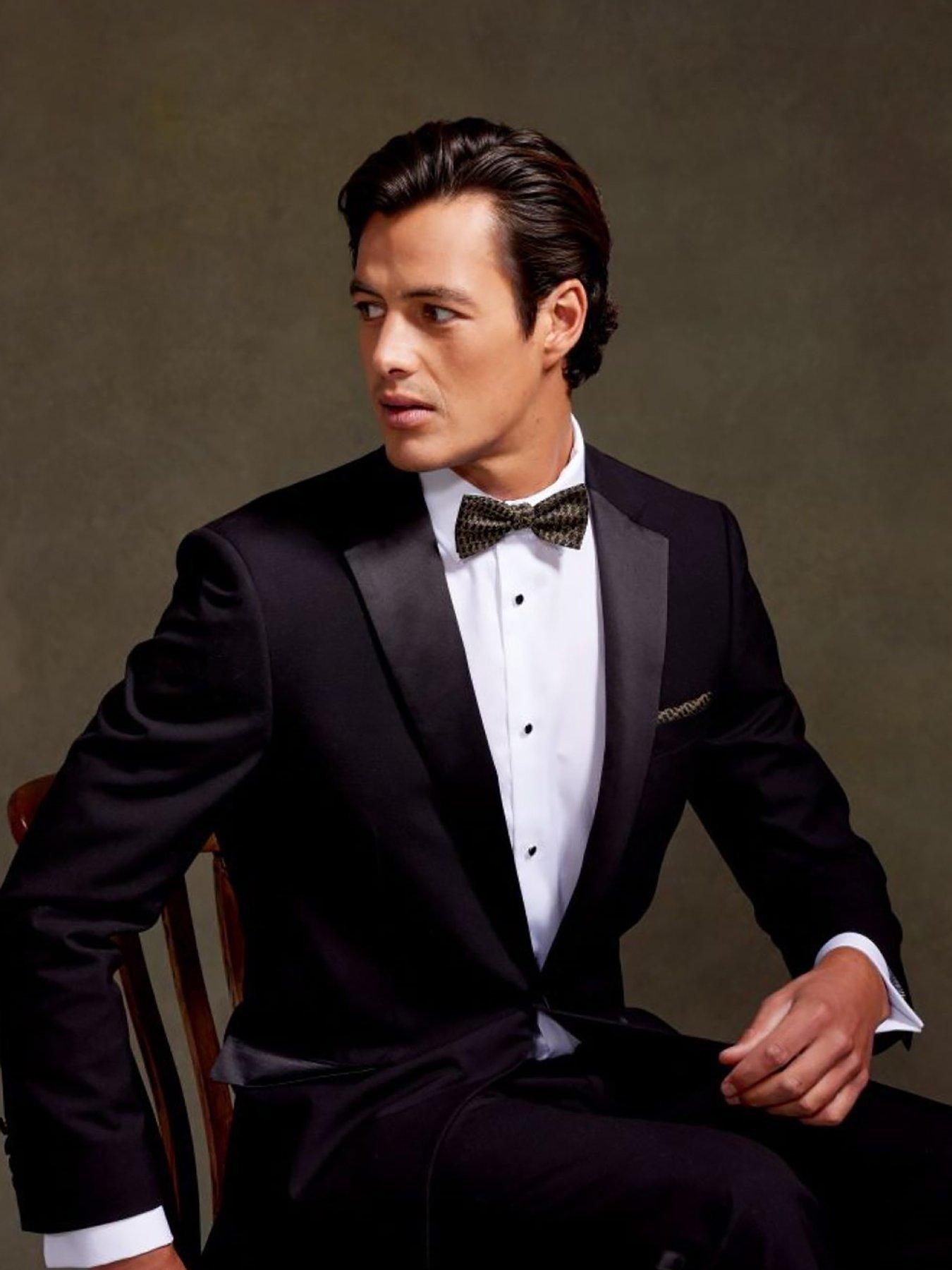 Image 5 of 6 of Skopes Cavendish Classic Tuxedo Trousers - Black