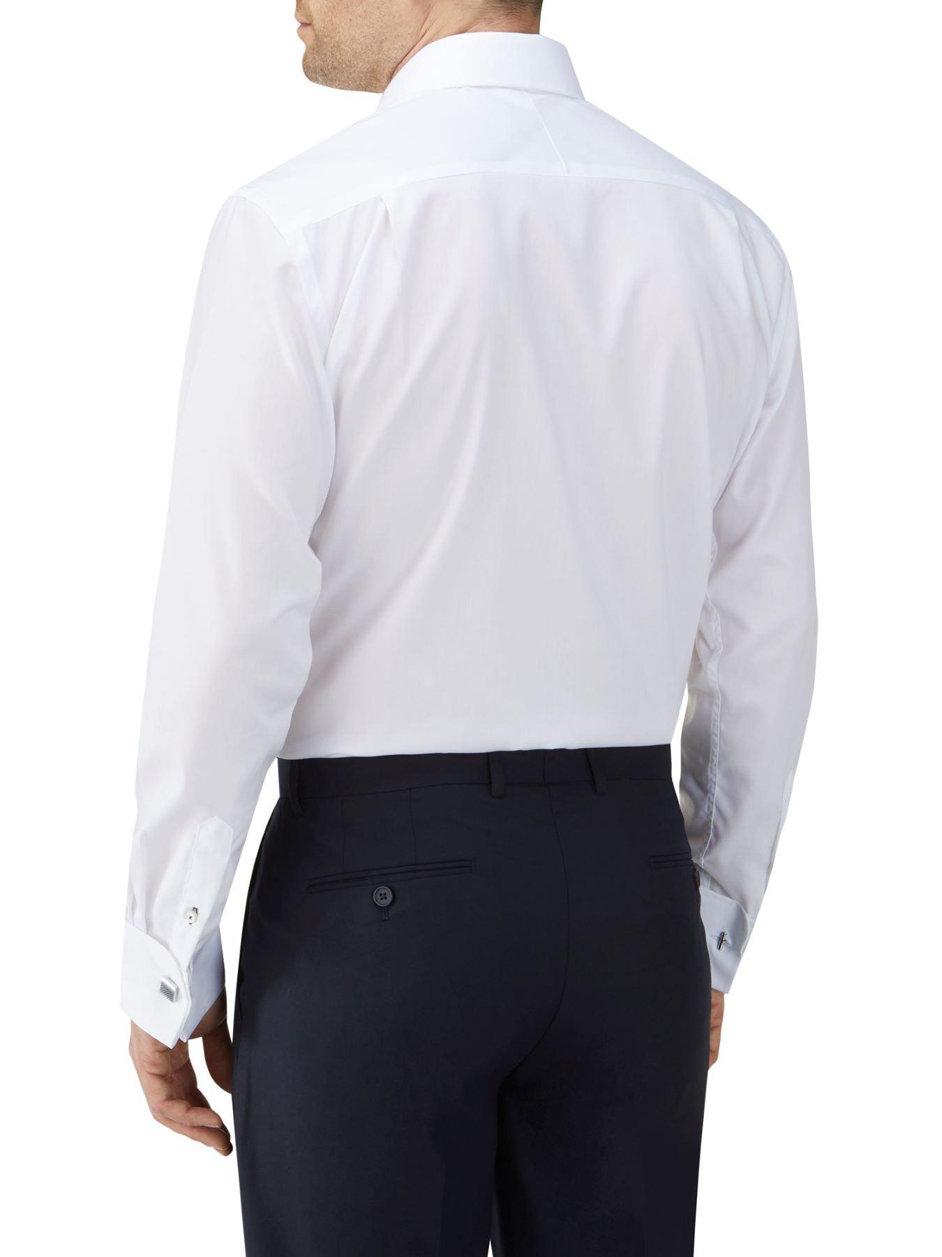 Image 2 of 4 of Skopes Smart Luxury Tailored Fit Dress Shirt - White