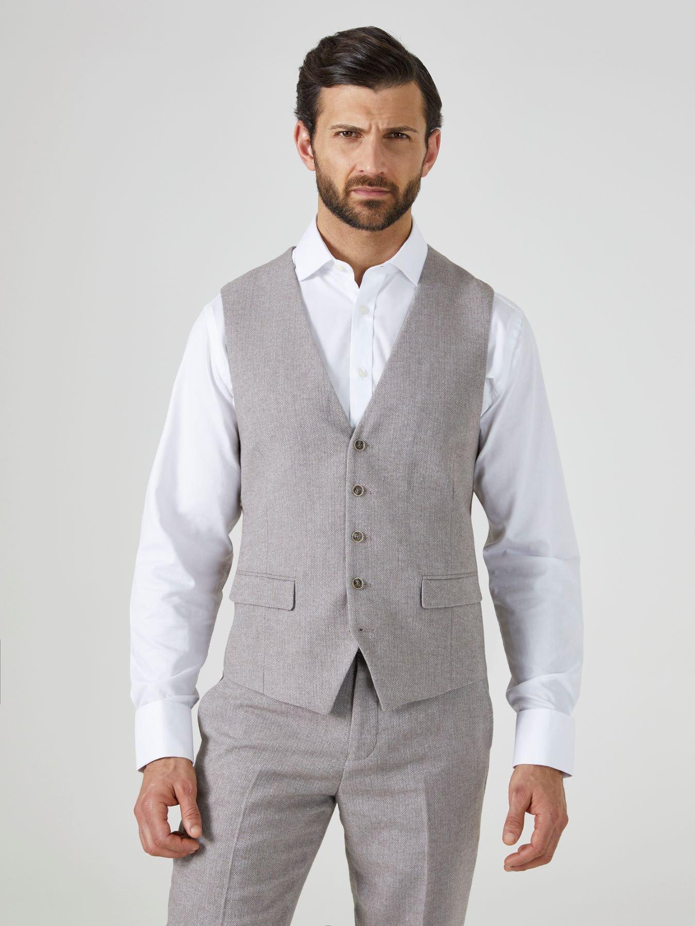 Light grey outlet waistcoat mens