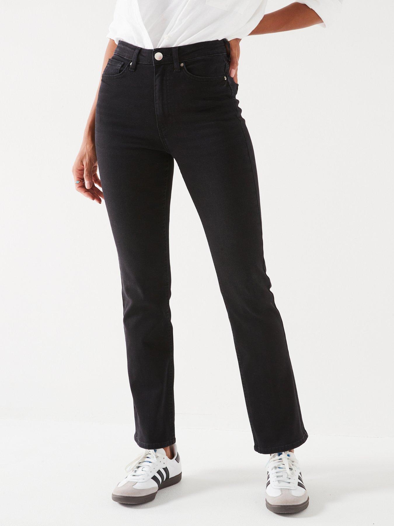 V by Very Lottie Bootcut Jeans Black Very.co.uk