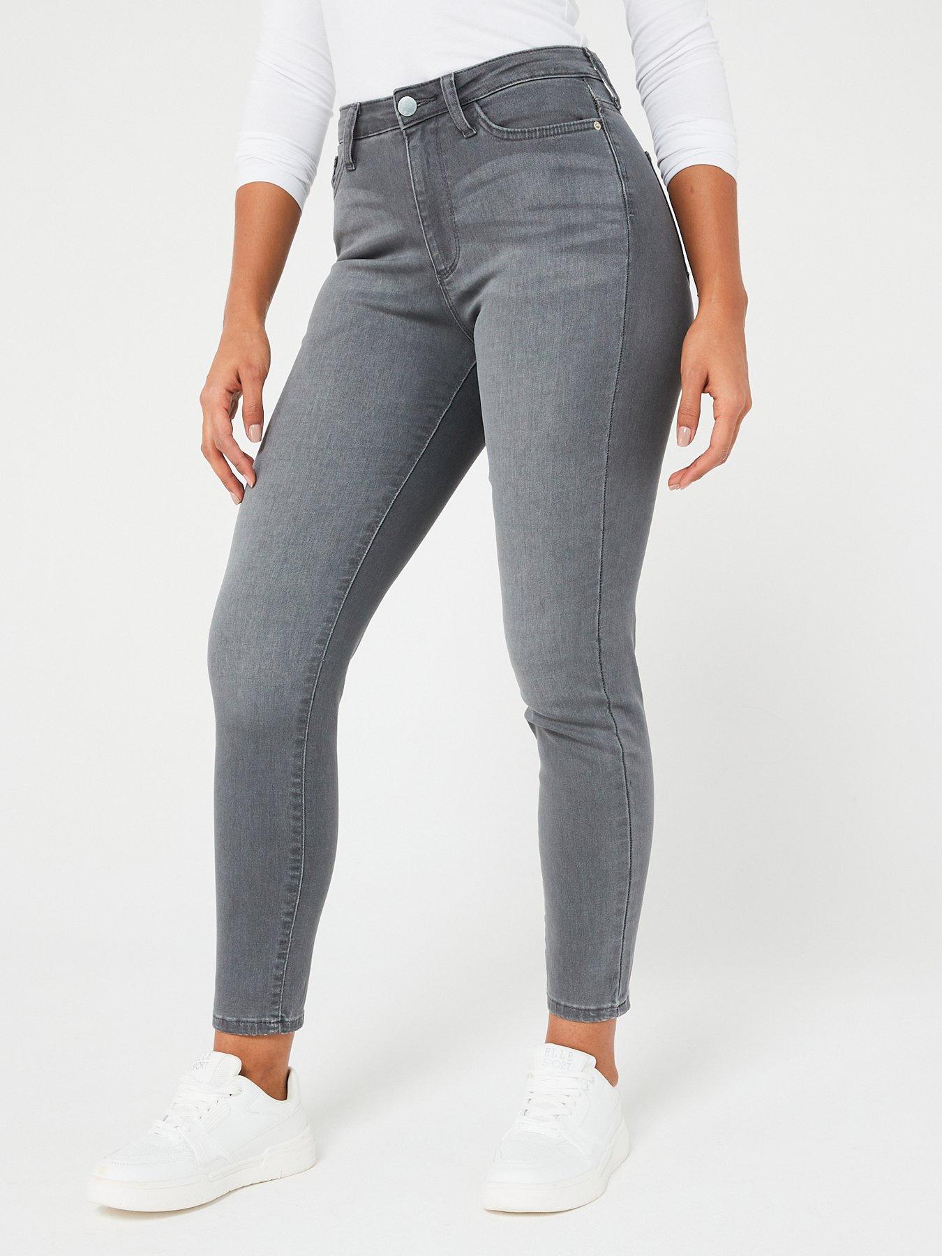 Womens grey clearance skinny jeans uk