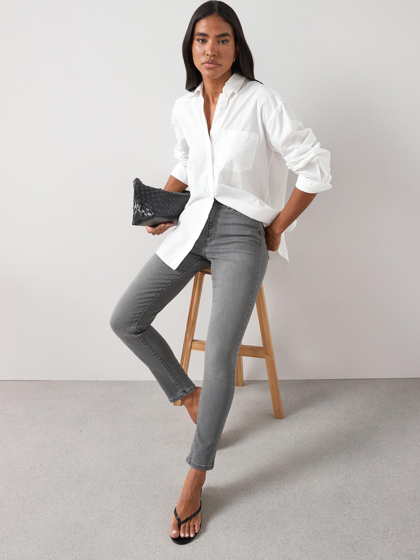 The Very Collection Relaxed Skinny Jeans - Grey