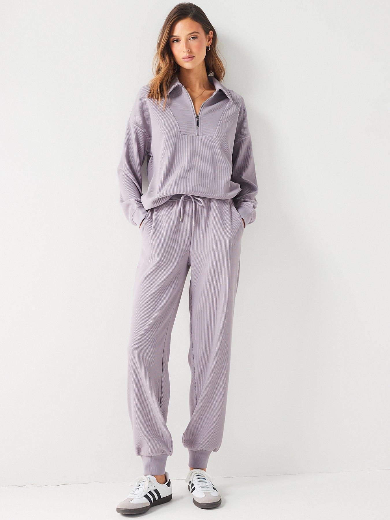 Image 6 of 6 of V by Very Ribbed Tracksuit Jogger