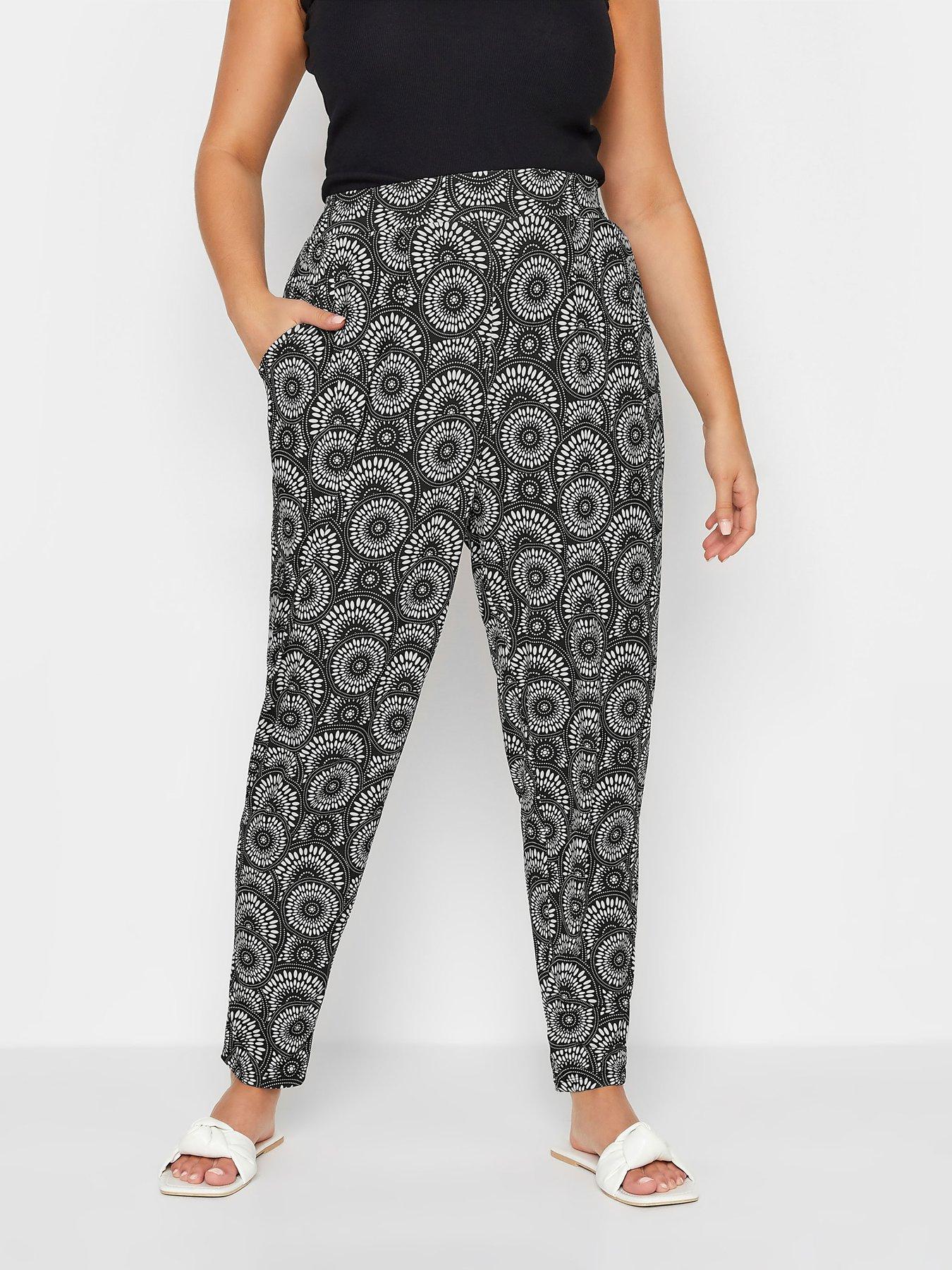 Plus size harem hot sale trousers uk