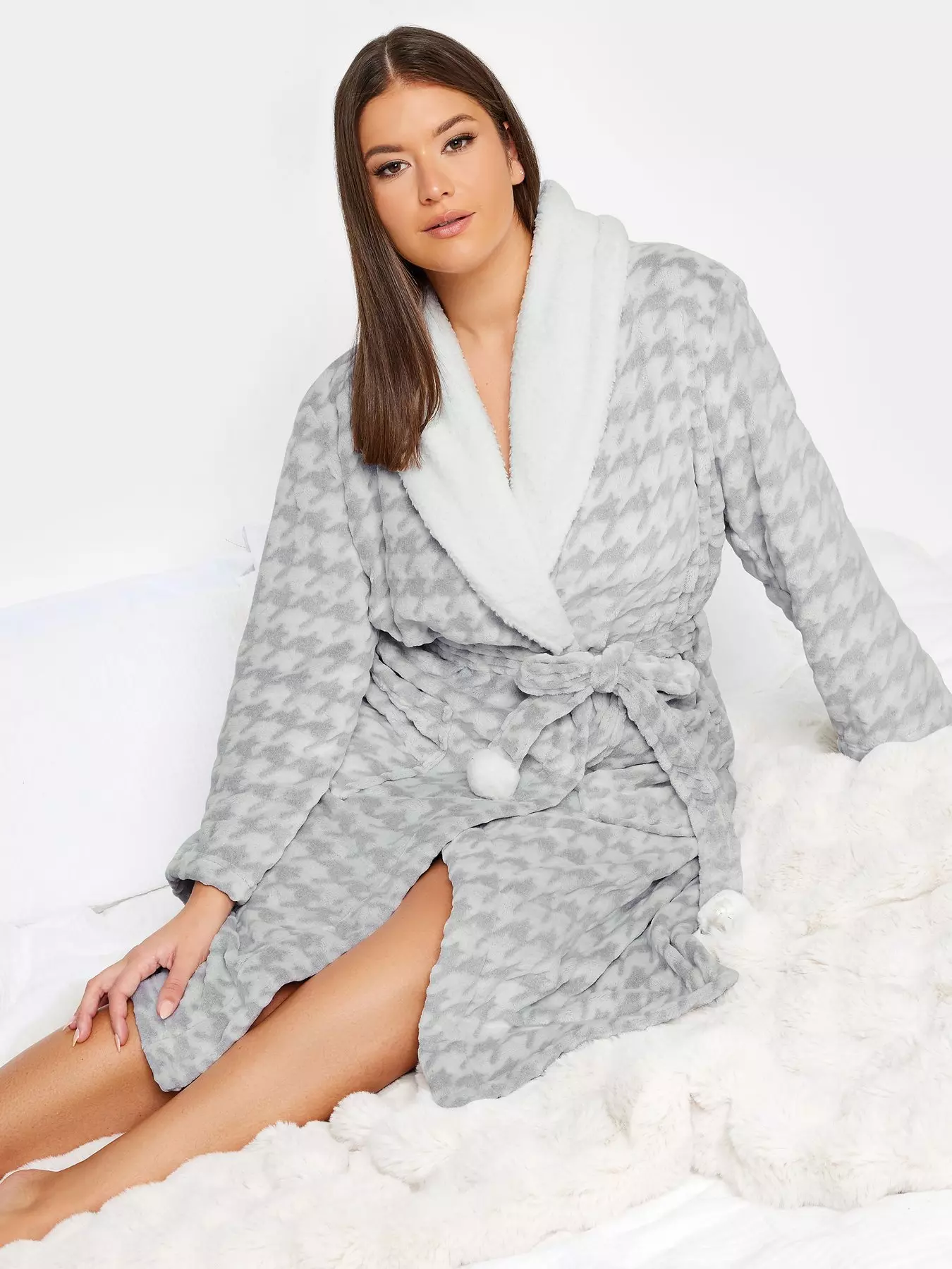 So Soft Luxury Dressing Gown - Grey – Lounge Underwear