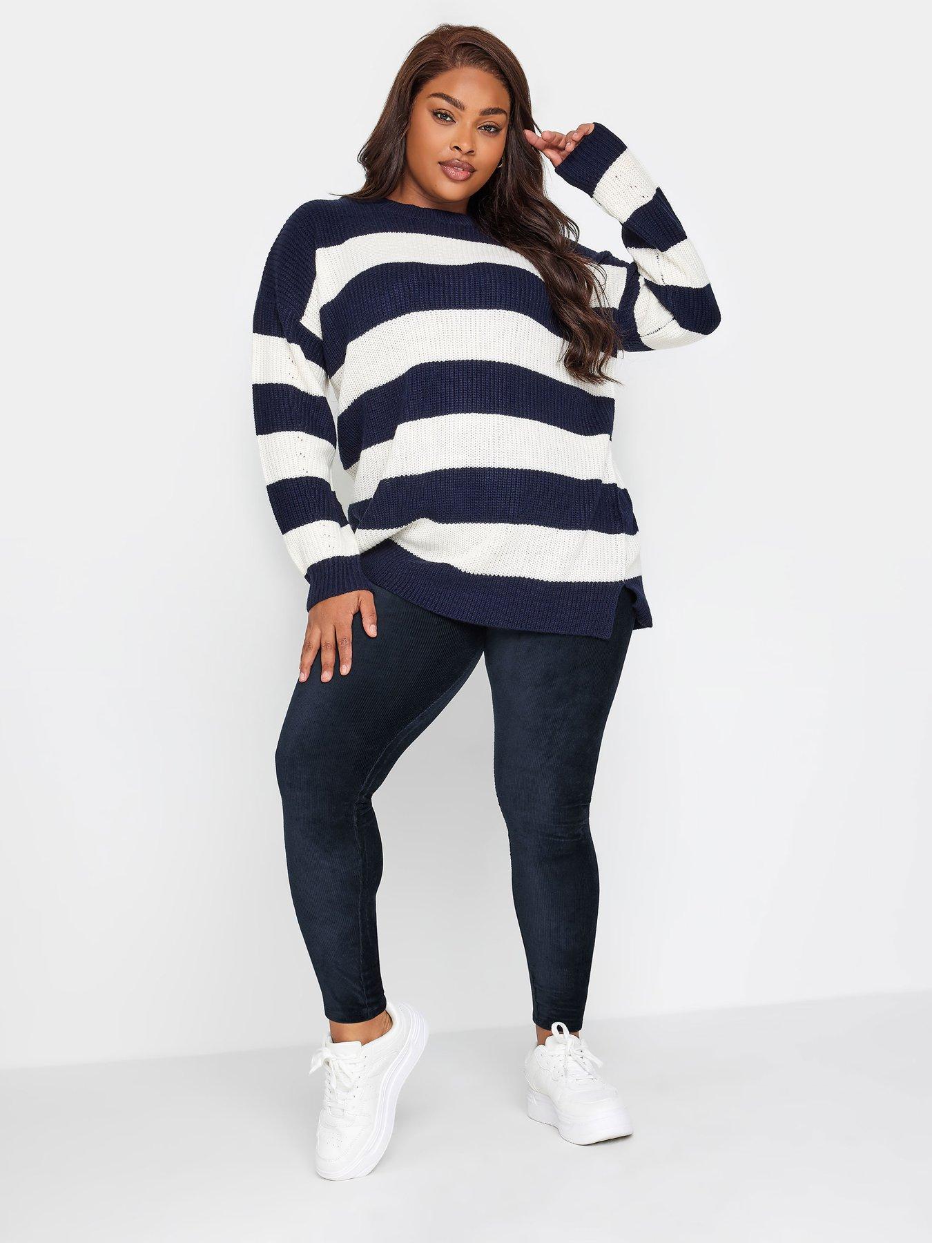 Image 2 of 2 of Yours Cord Legging -&nbsp;Blue
