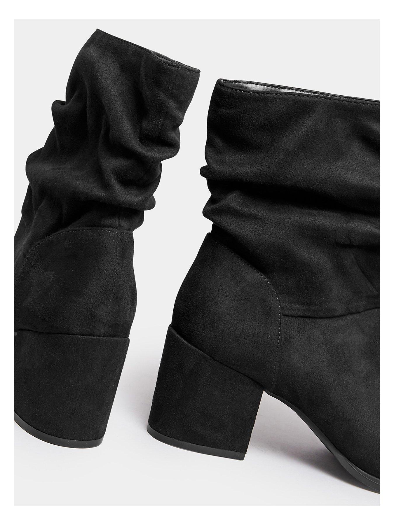 Wide slouch ankle boots clearance