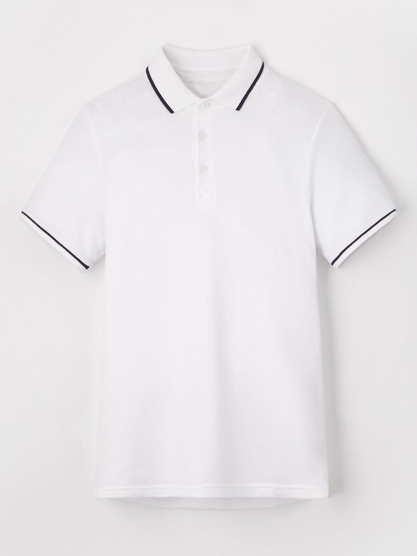 Everyday Boys Short Sleeve Polo Shirt - White