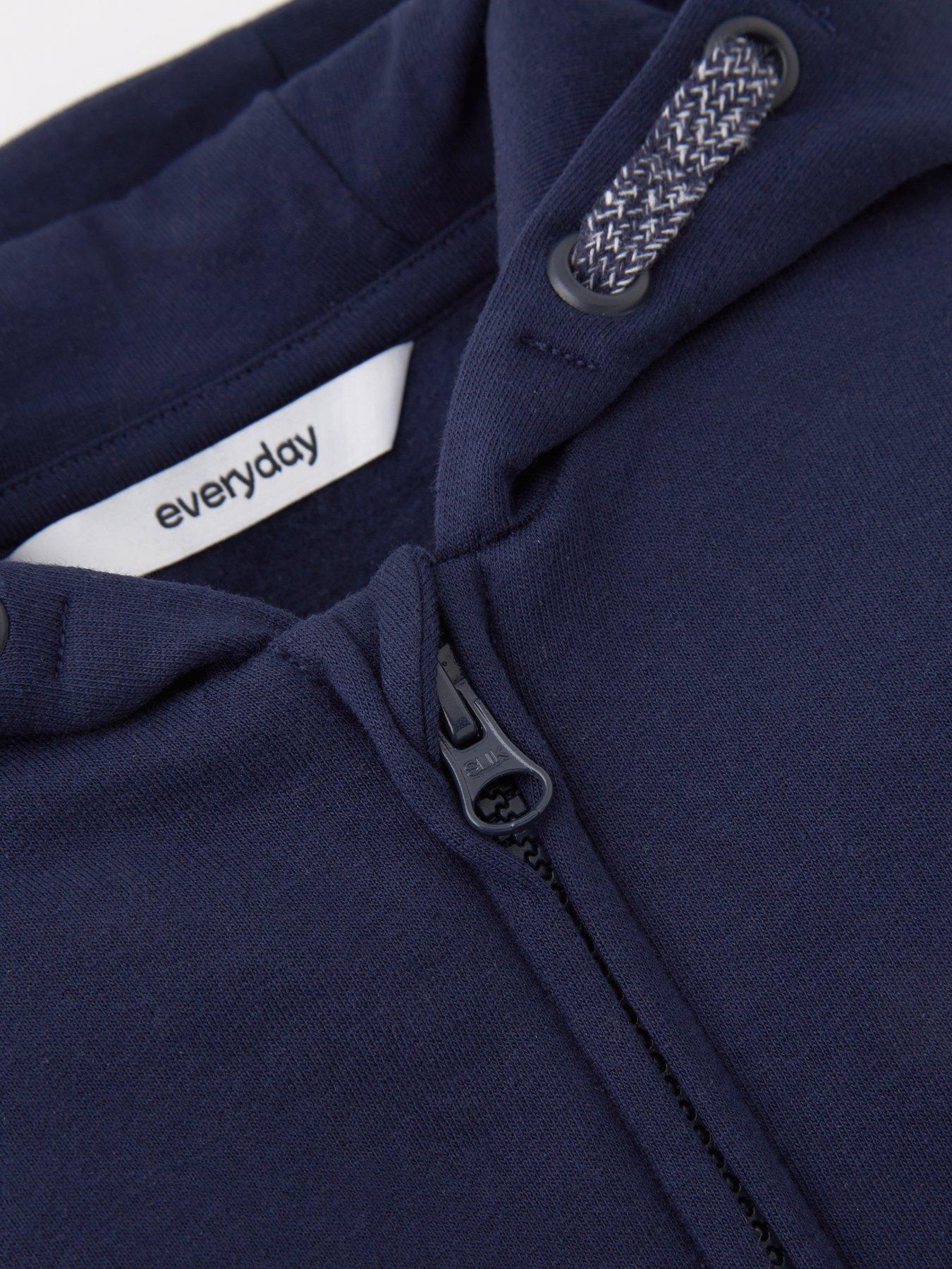 Image 4 of 4 of Everyday Cotton Rich Boys Essentials&nbsp;Hoody - Navy