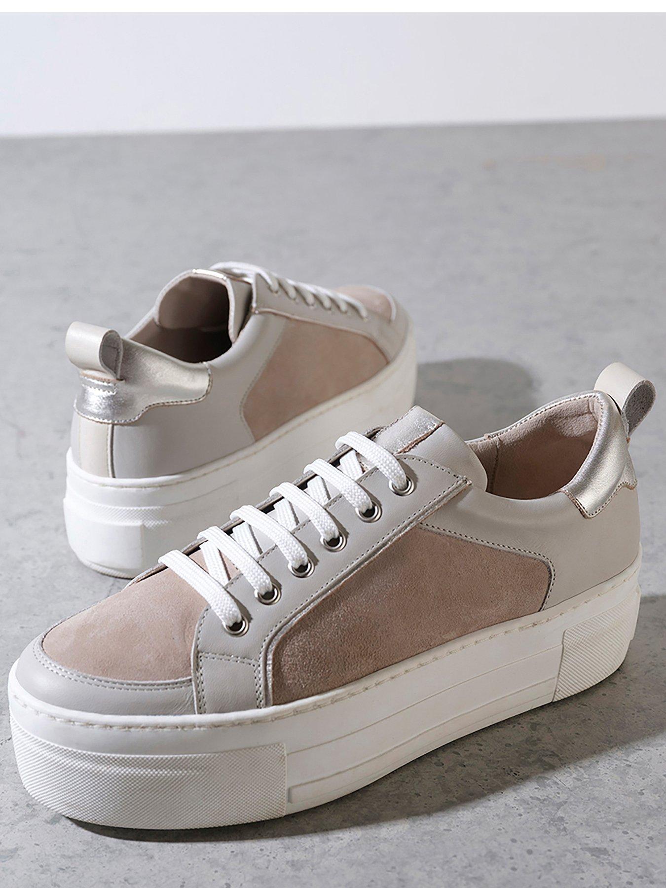 Mint velvet hot sale silver trainers