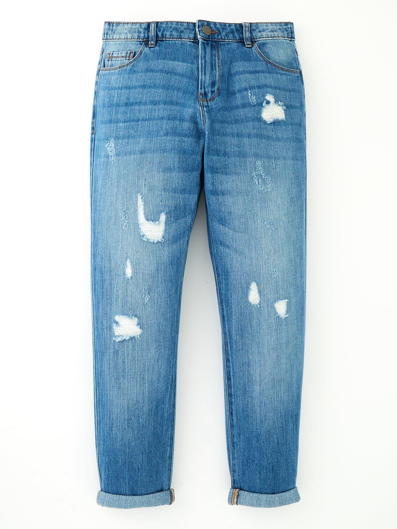 Patched jeans best sale for girls