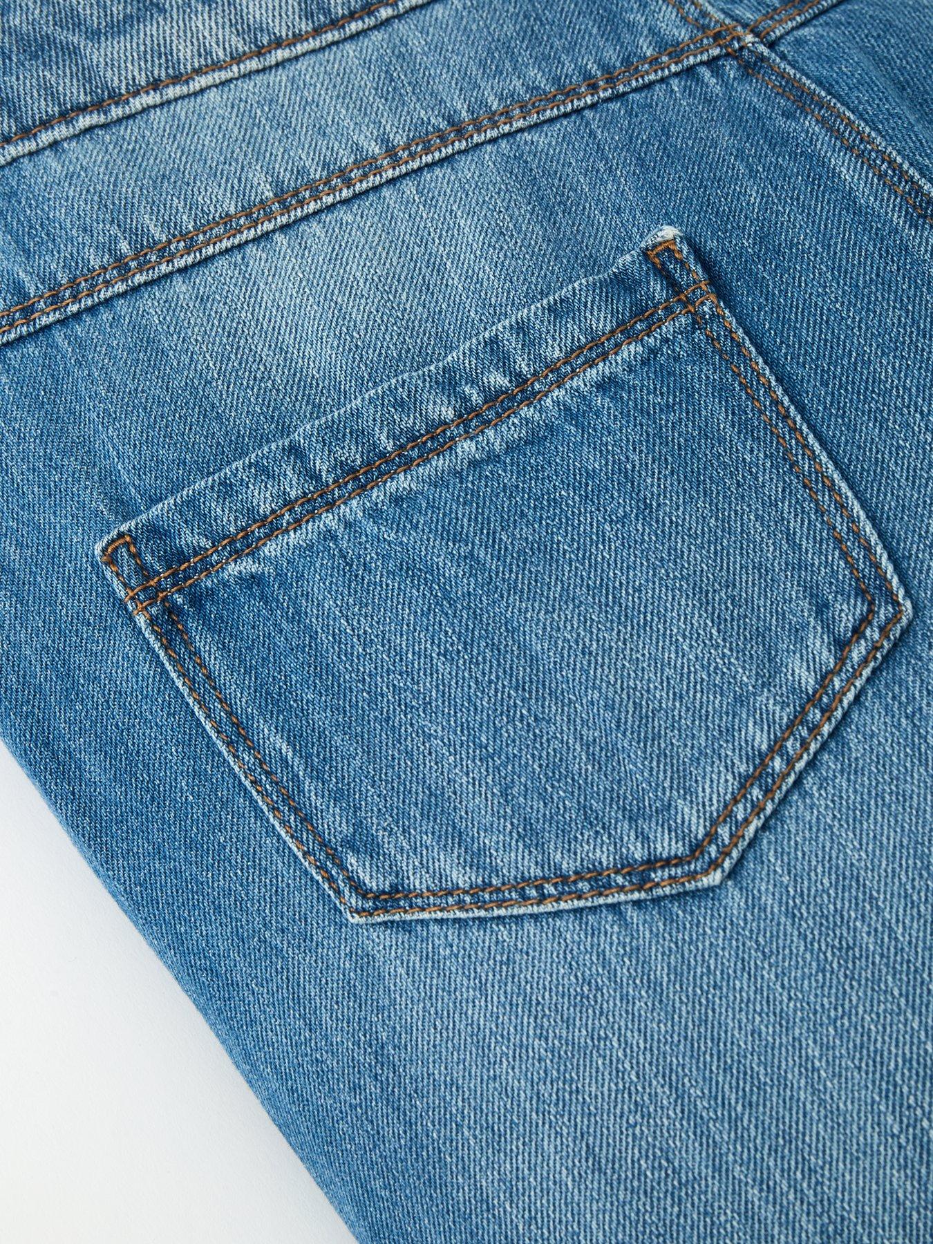 V by Very Girls Mom Jean - Blue Denim | Very.co.uk