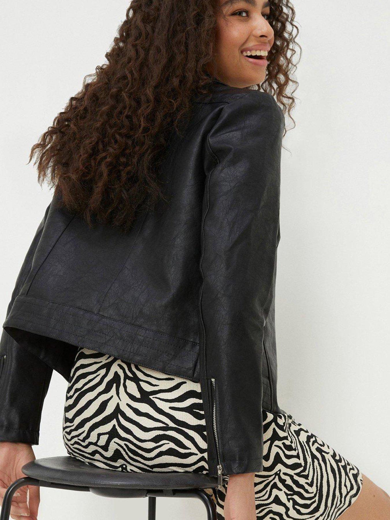 Dorothy perkins petite hot sale biker jacket