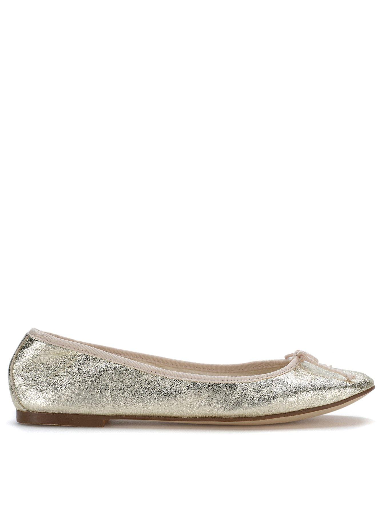 Gold ballet pumps outlet uk