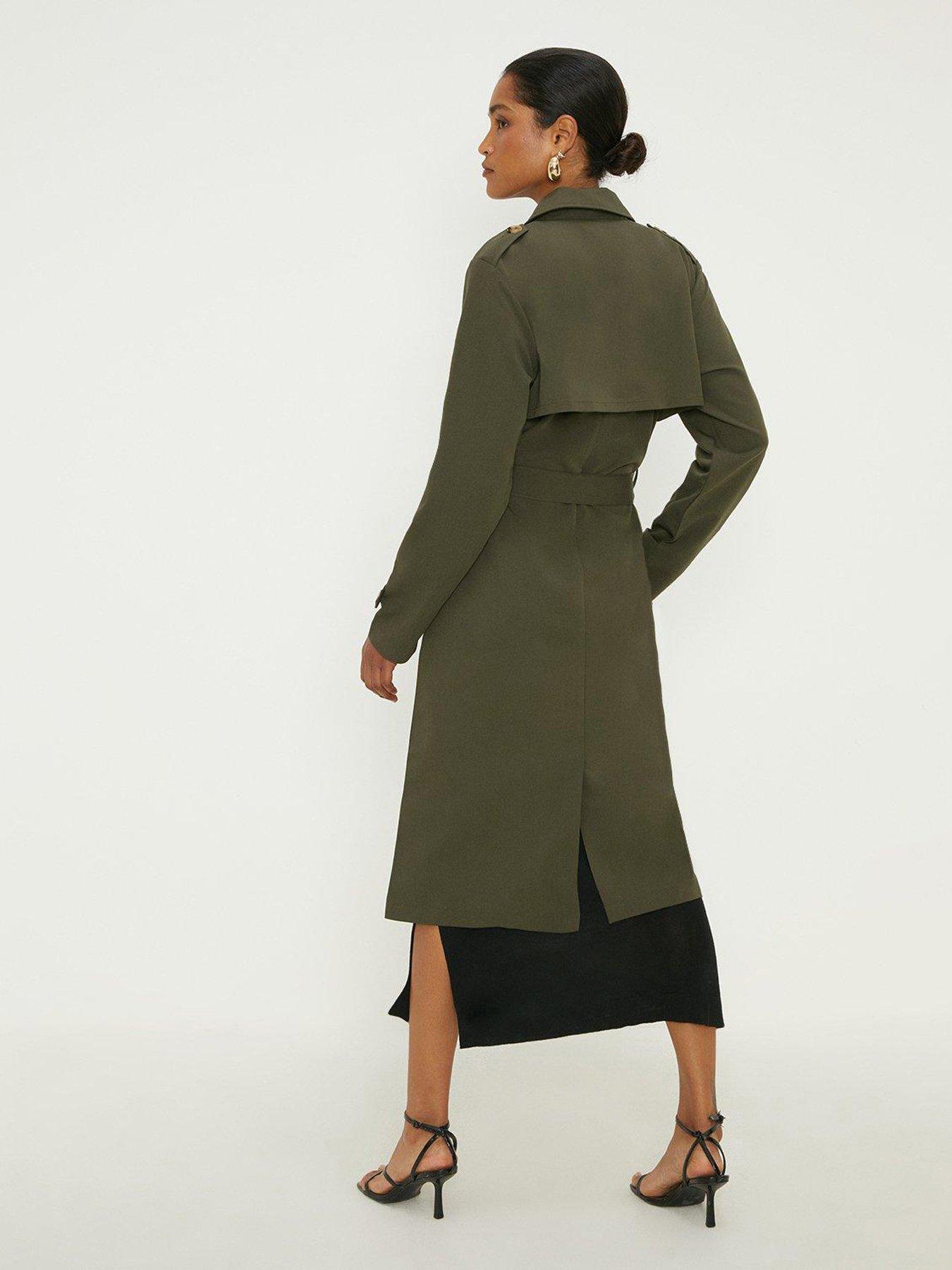 Green coat hotsell dorothy perkins