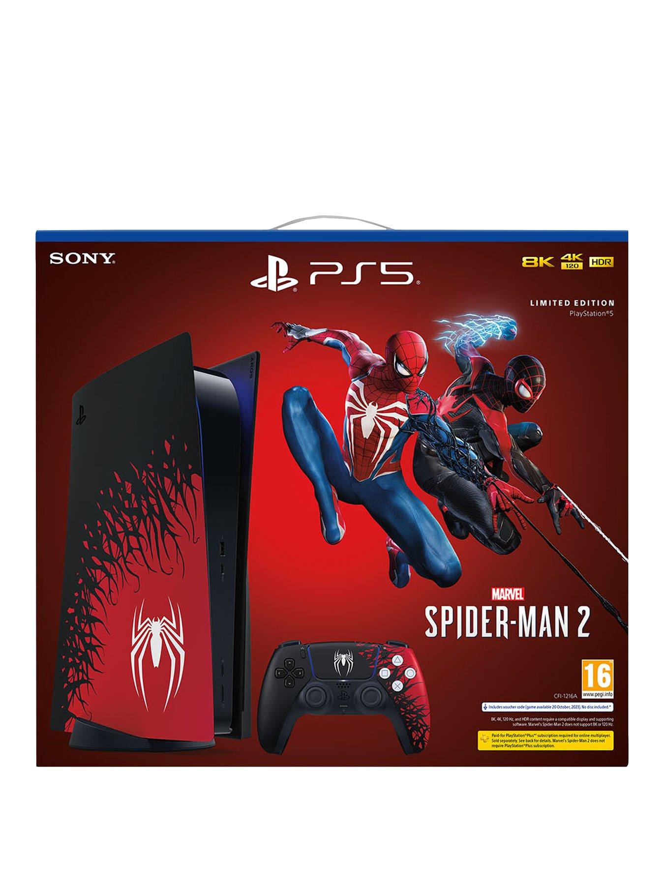 2023 New PlayStation 5 Disc Version PS5 Console with Wireless Controller &  Marvel's Spider-Man: Miles Morales Game 