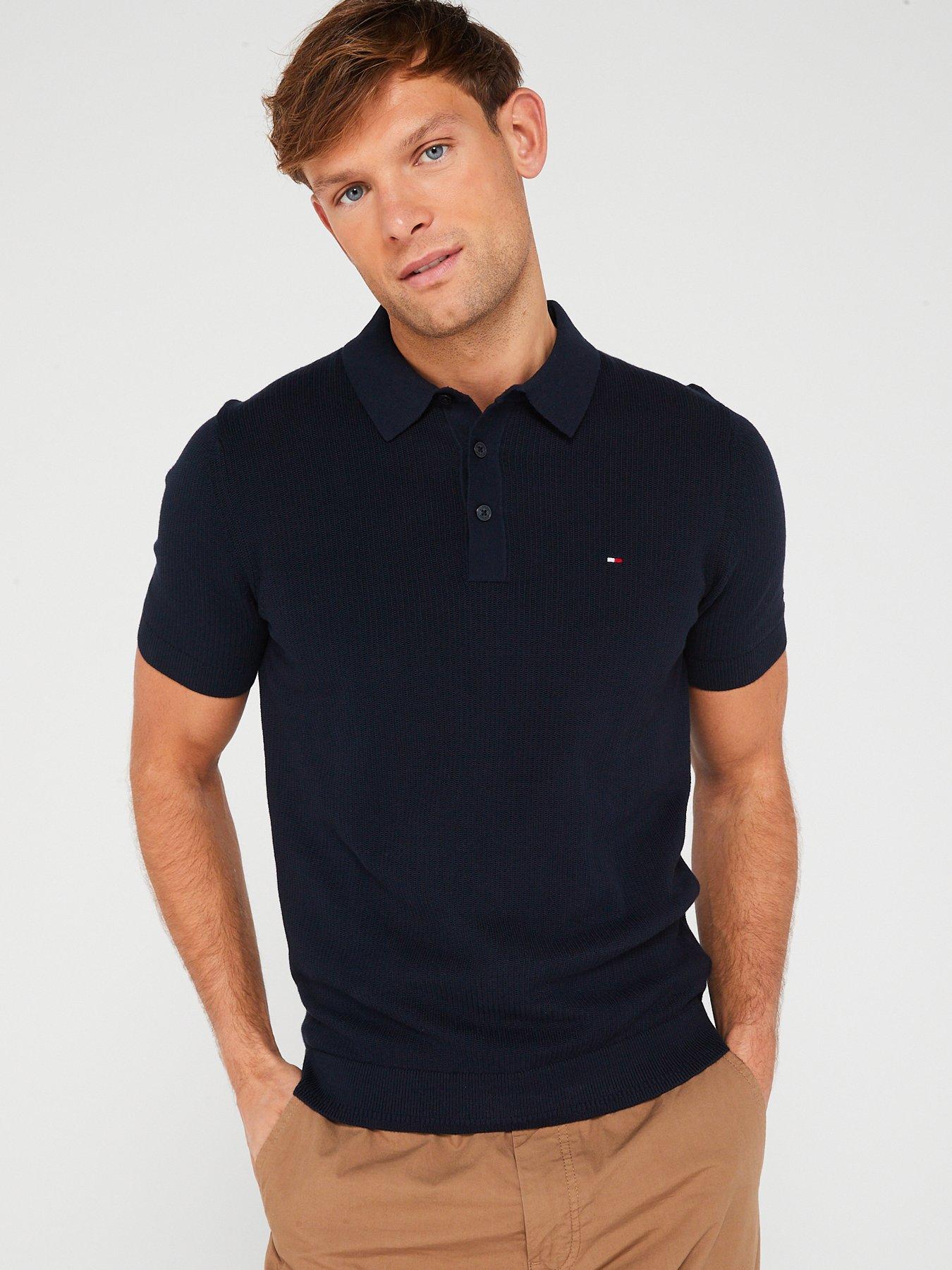 tommy-hilfiger-chain-ridge-structure-polo-shirt-navy