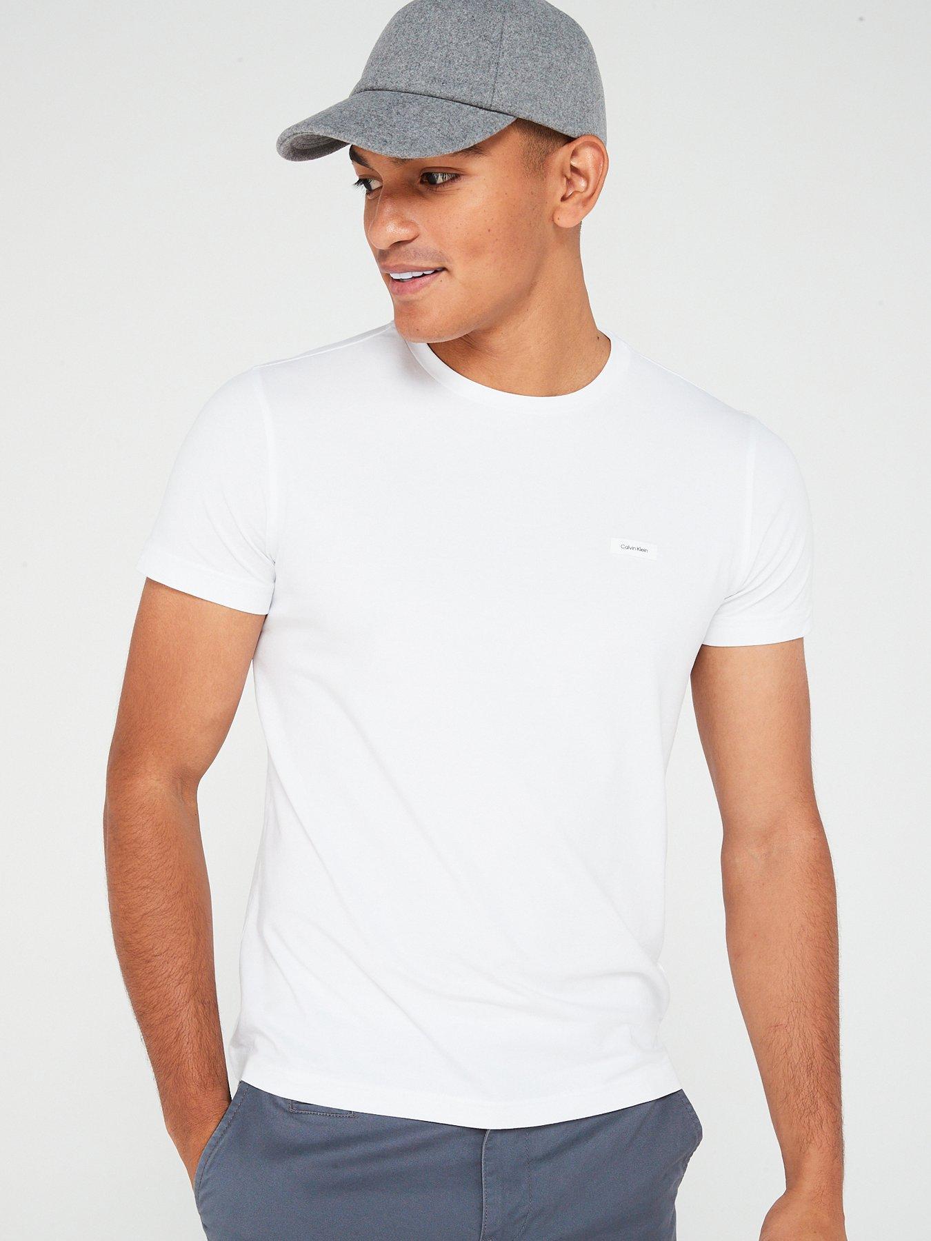 Calvin Klein Stretch Slim Fit T shirt White Very