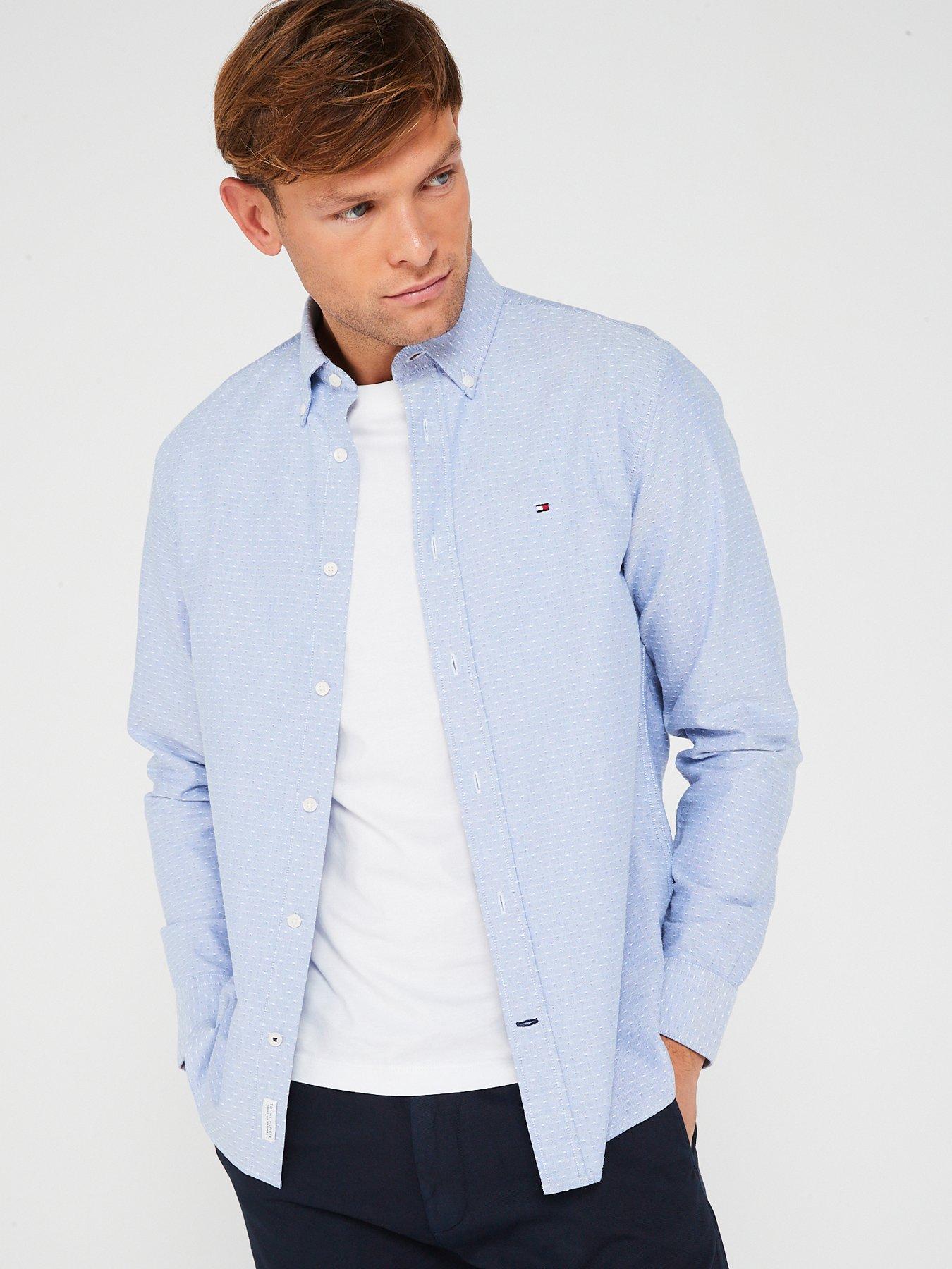 Light blue tommy hilfiger sale shirt