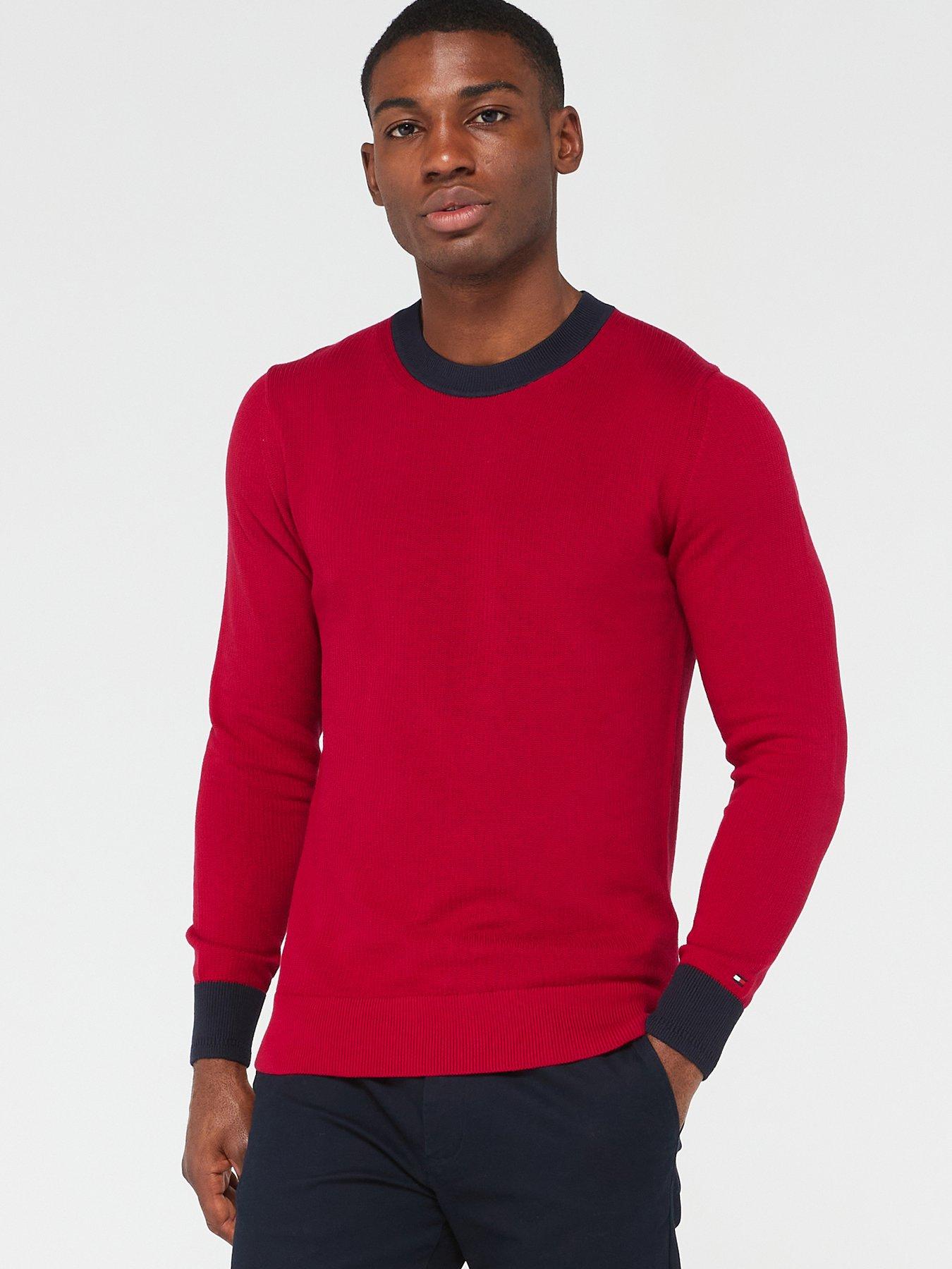 Tommy hilfiger mens crew neck clearance jumper