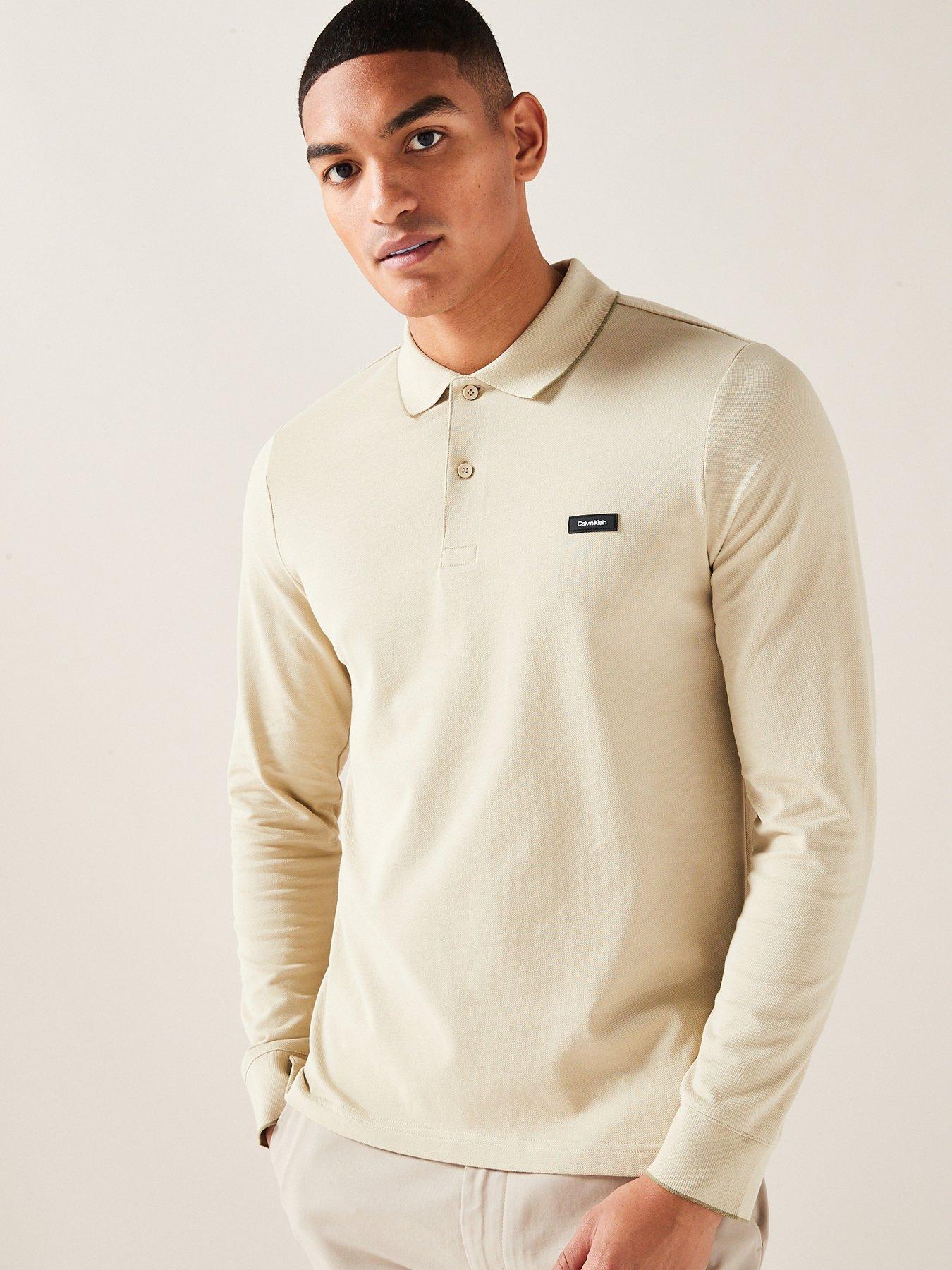 Calvin klein long sleeve best sale polo shirts