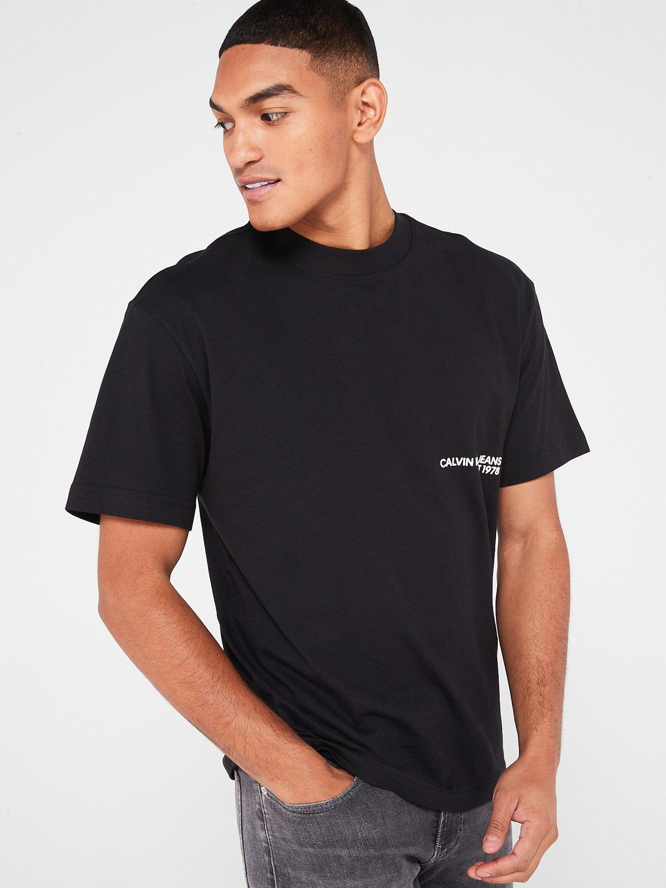 Image 1 of 4 of Calvin Klein Jeans Ck Spray T-shirt - Black