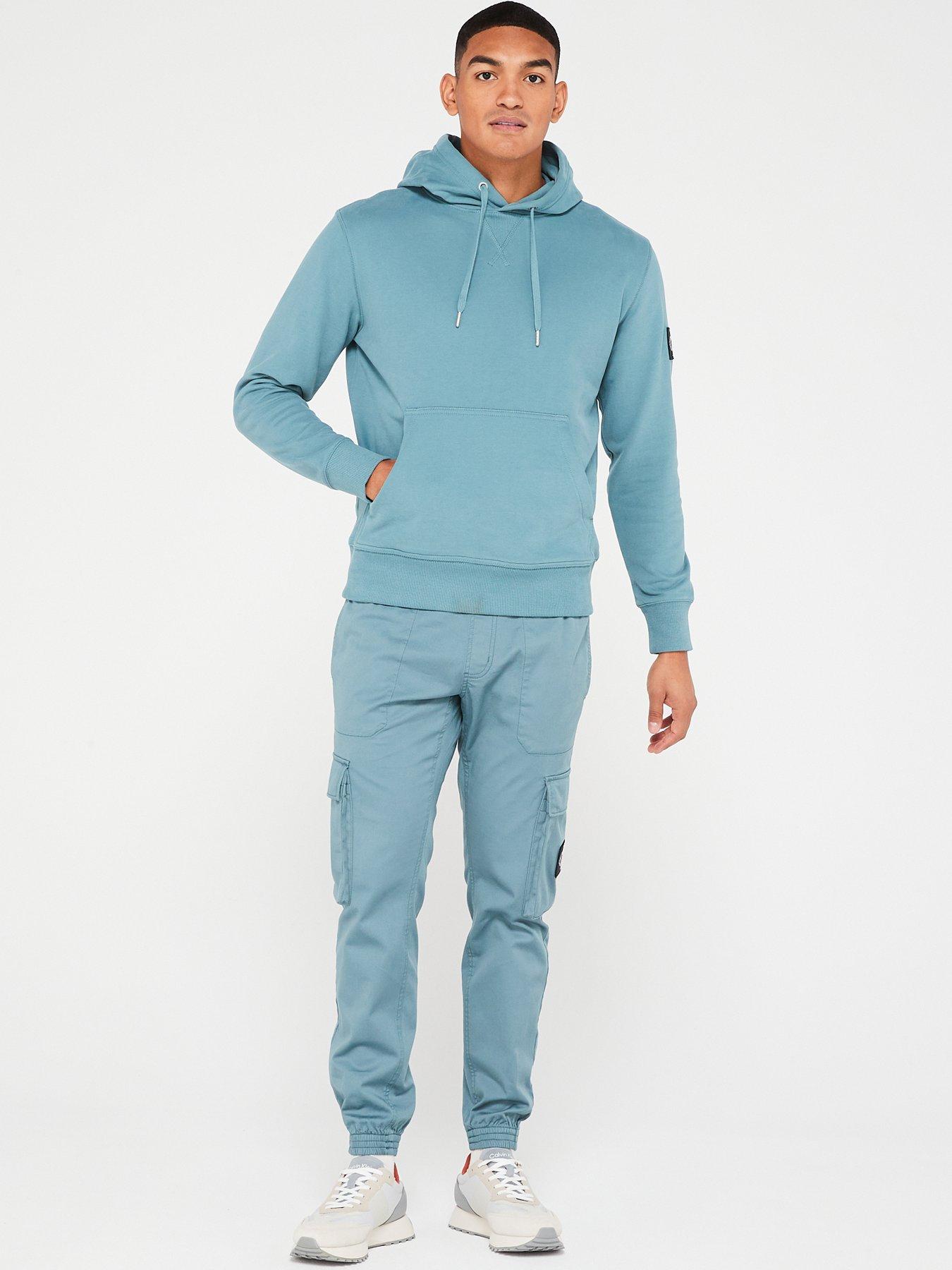 Calvin klein light blue hoodie hotsell