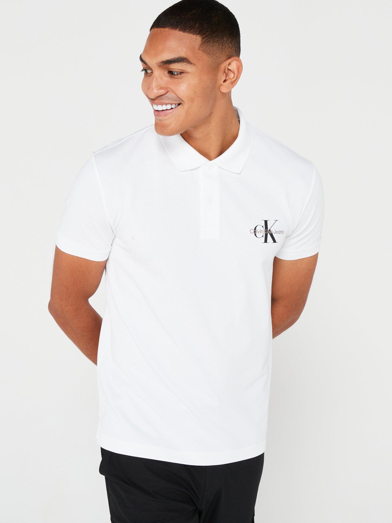 White polo best sale shirt with jeans