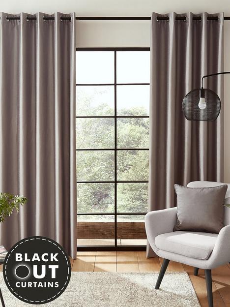 catherine-lansfield-faux-silk-blackout-eyelet-curtains
