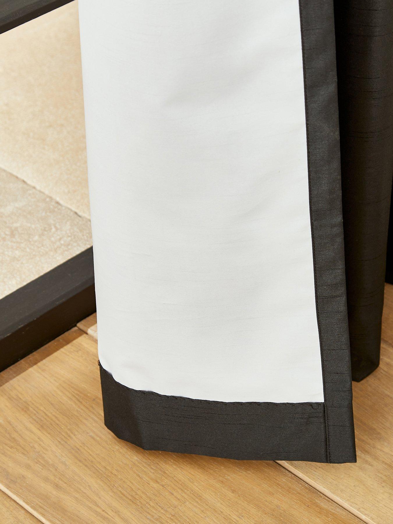 Image 5 of 6 of Catherine Lansfield Faux Silk Blackout Eyelet Curtains&nbsp;