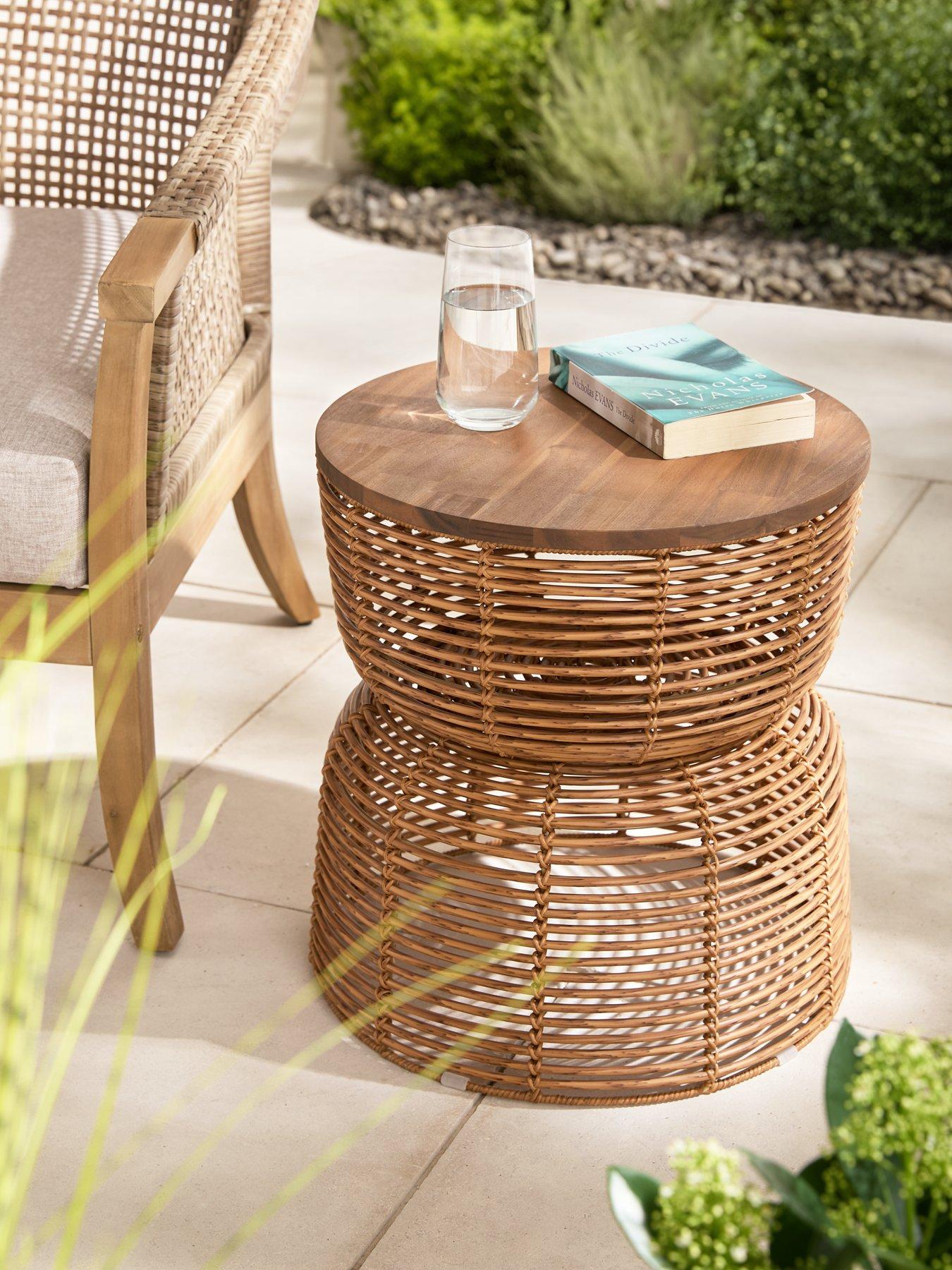 undefined Rattan Storage Table