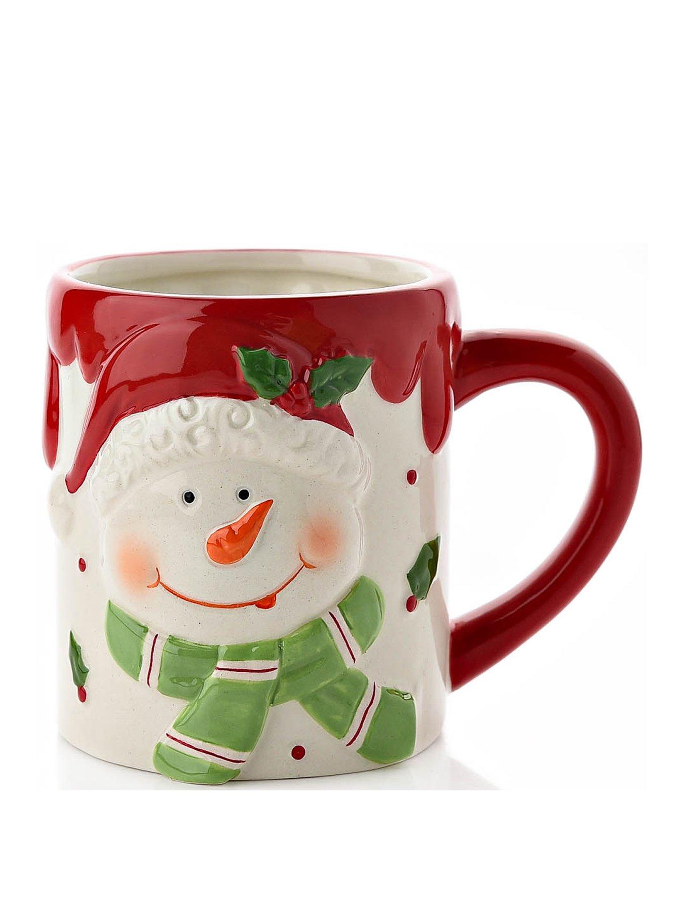 Product photograph of Very Home Christmas Snowman Mug from very.co.uk