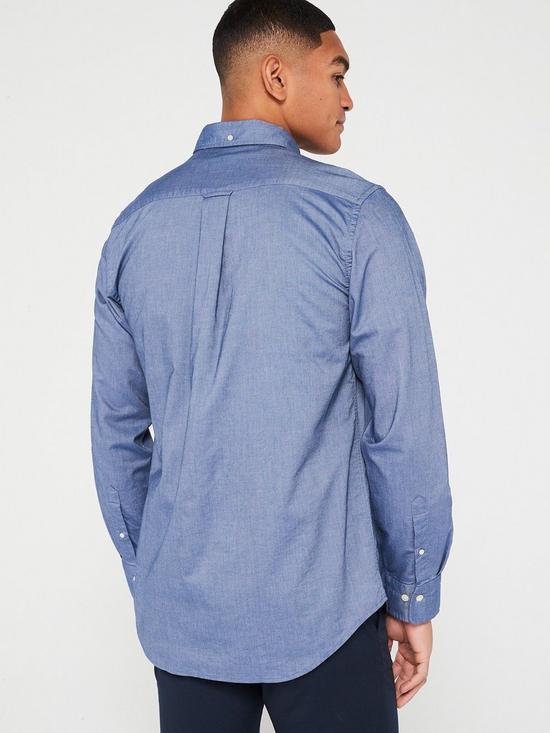 stillFront image of gant-regular-fit-oxford-shirt-blue
