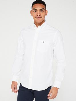 gant regular fit oxford shirt - white