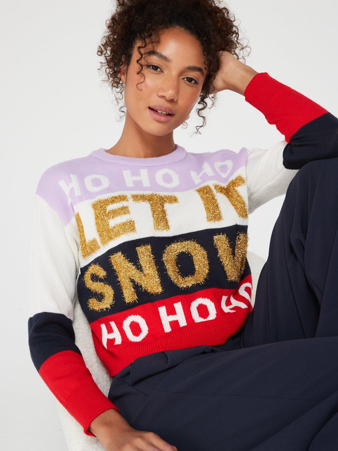 Let it snow xmas jumper best sale