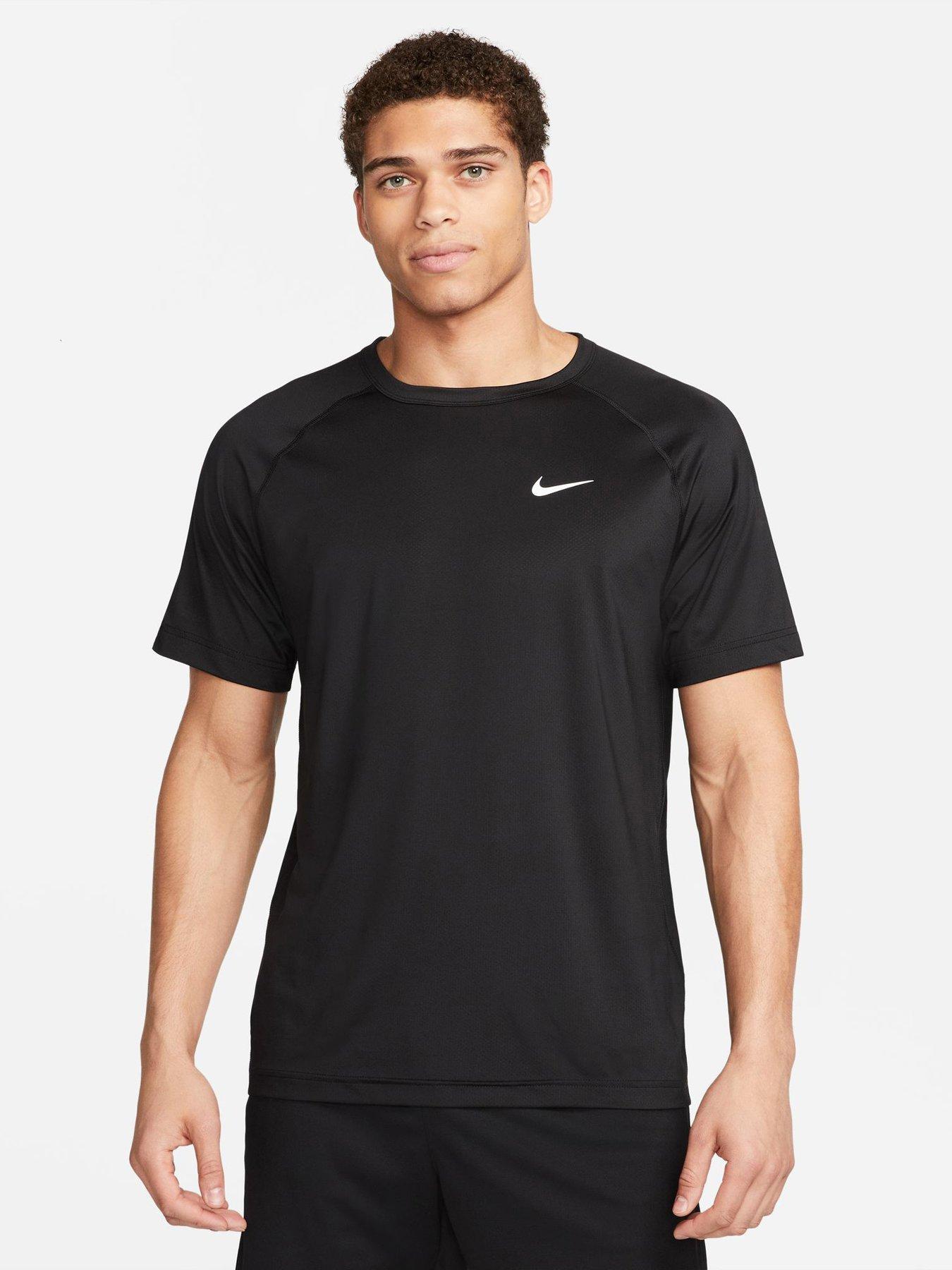 Nike Ready Dri-FIT Short-Sleeve Fitness Top - Black