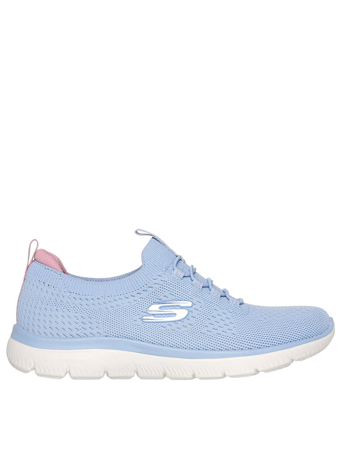 Skechers knit slip on sneakers online