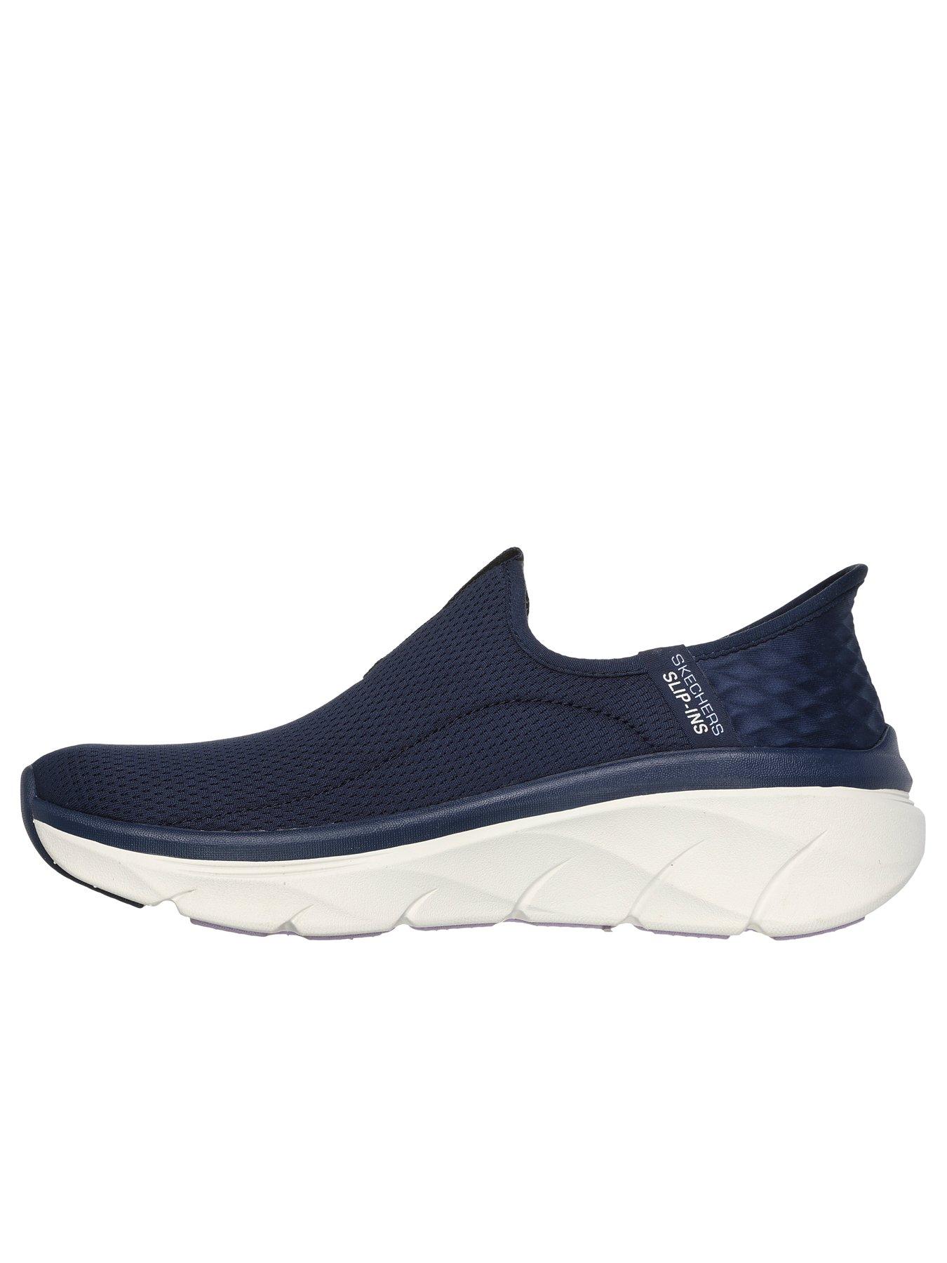 Skechers D'lux Walker 2.0 Mesh Slip On Trainers - Navy | Very.co.uk