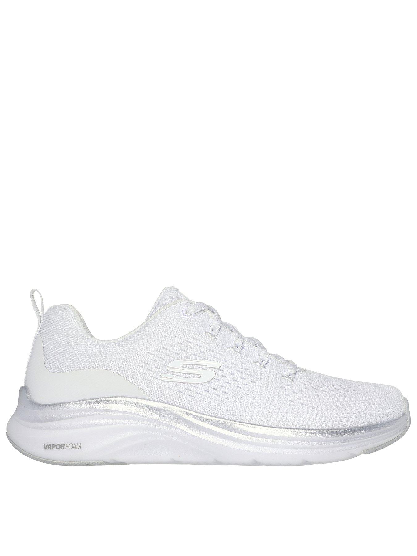 undefined Vapor Foam Engineered Mesh Lace-up Trainer - White/silver