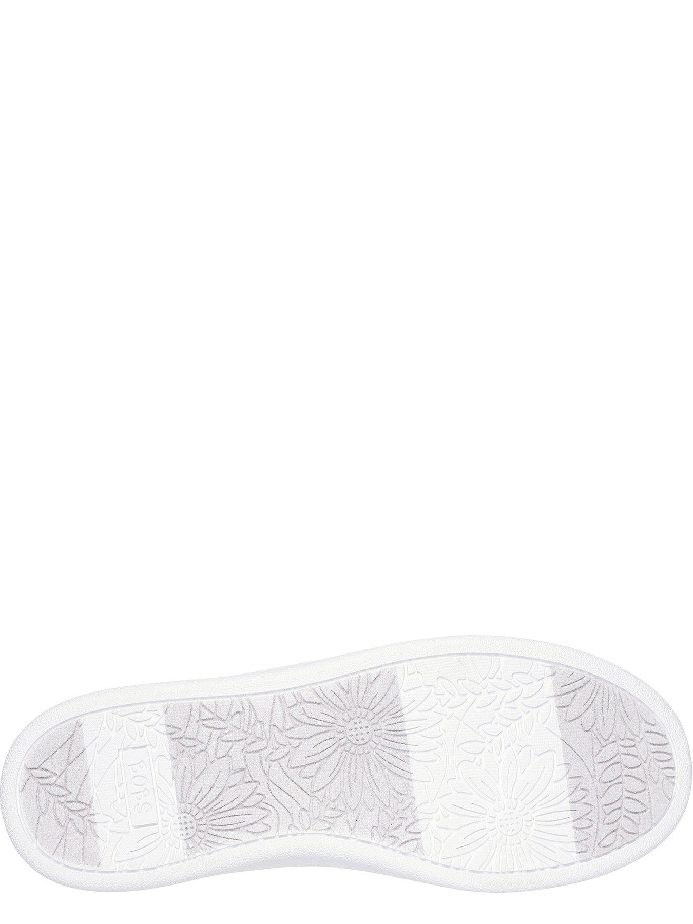 Image 4 of 5 of Skechers Bobs Dvine Slip-on Duraleather Trainer - White