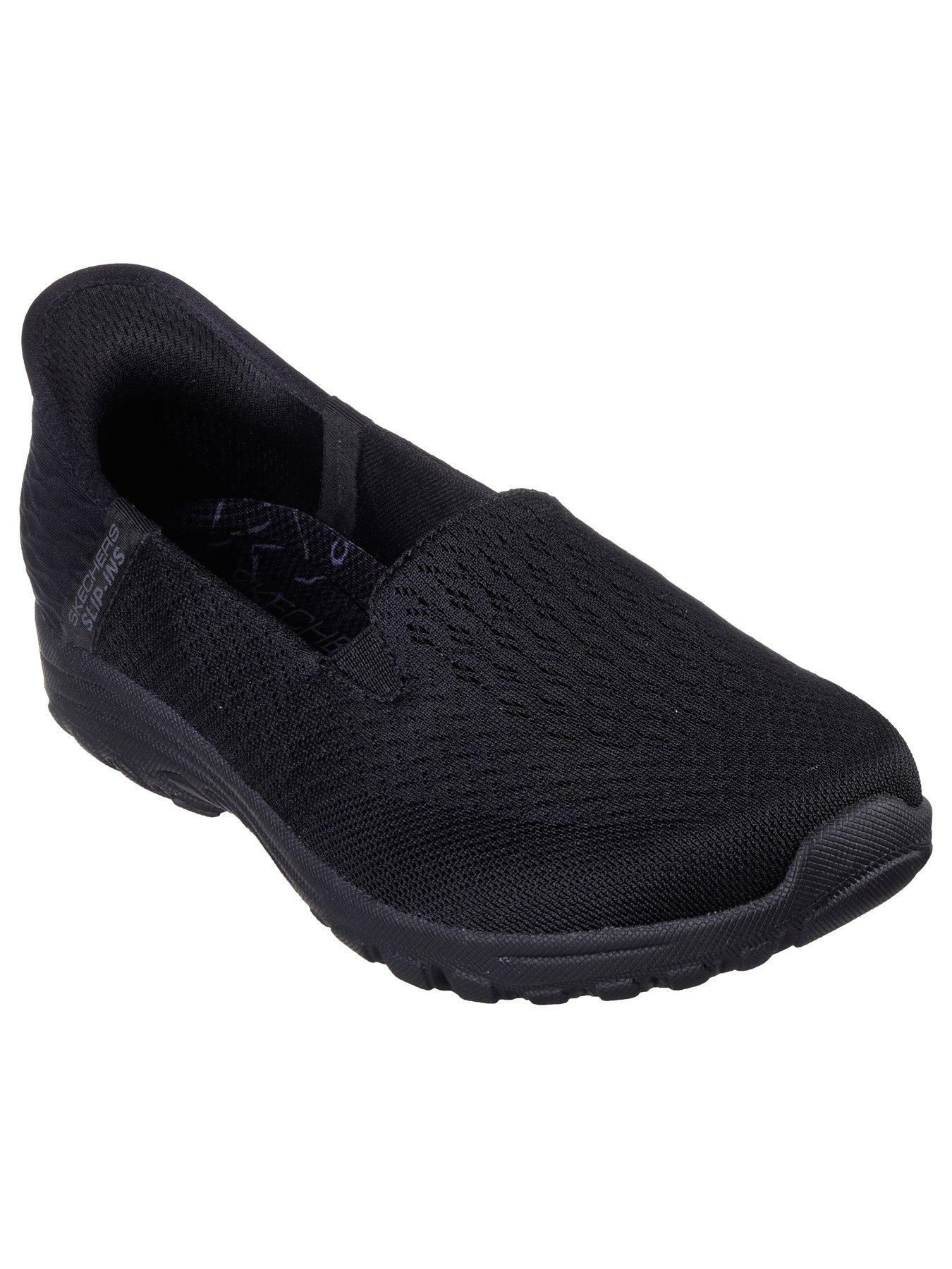 Skechers Reggae Fest 2.0 Guiding Light Mesh Slip In Trainers - Black ...