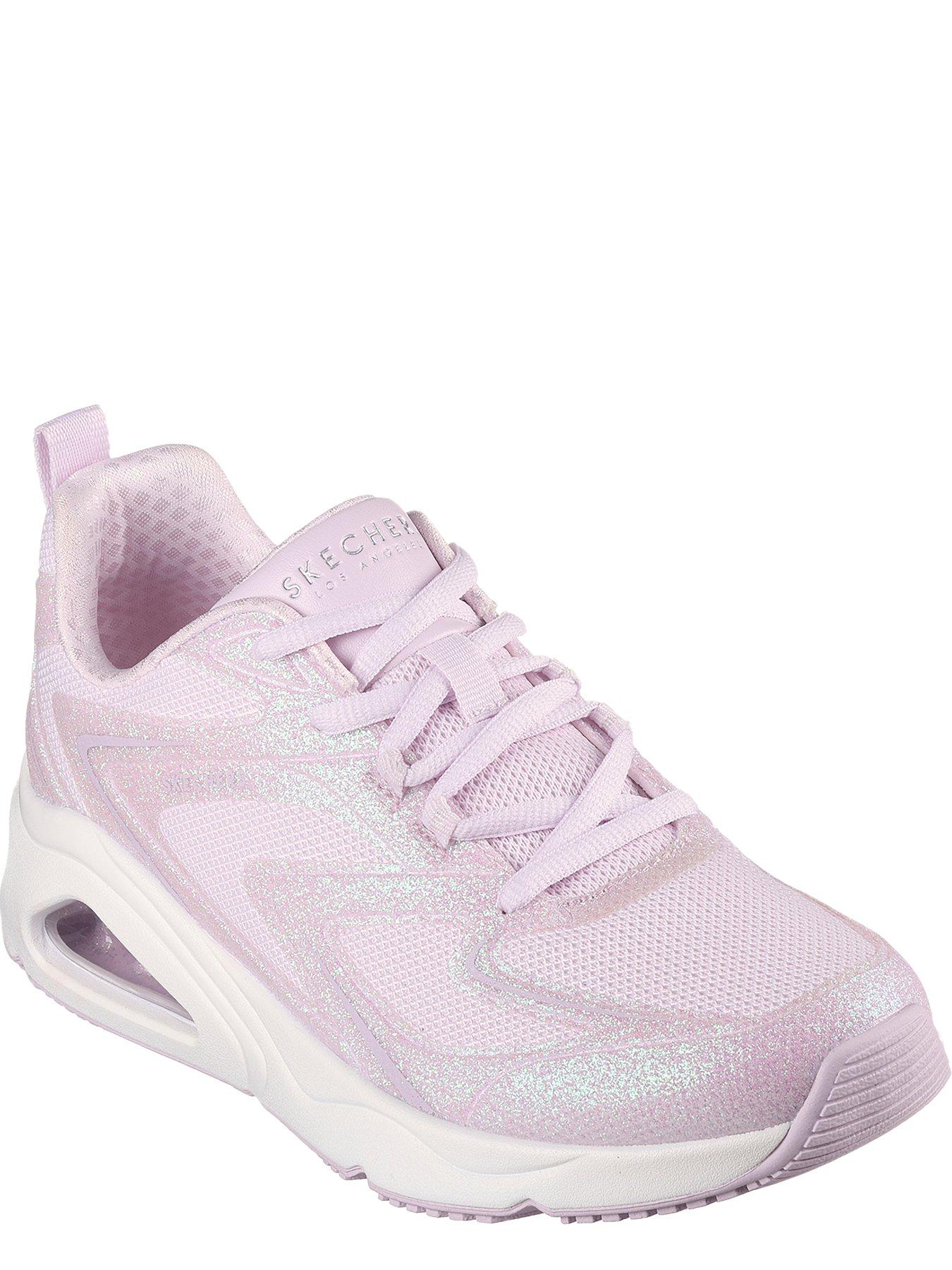 Skechers womens pink trainers on sale