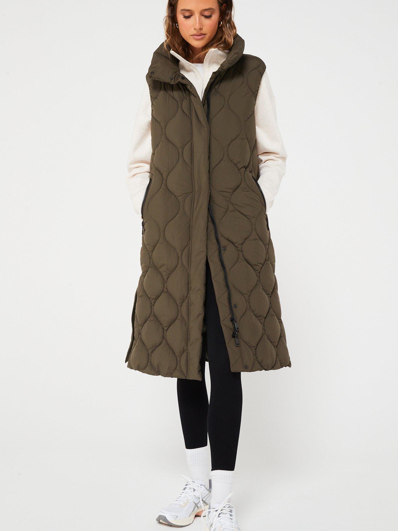 Long quilted gilet