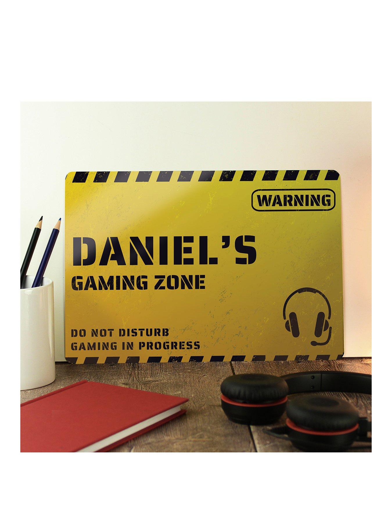 The Personalised Memento Company Personalised Metal Gaming Sign