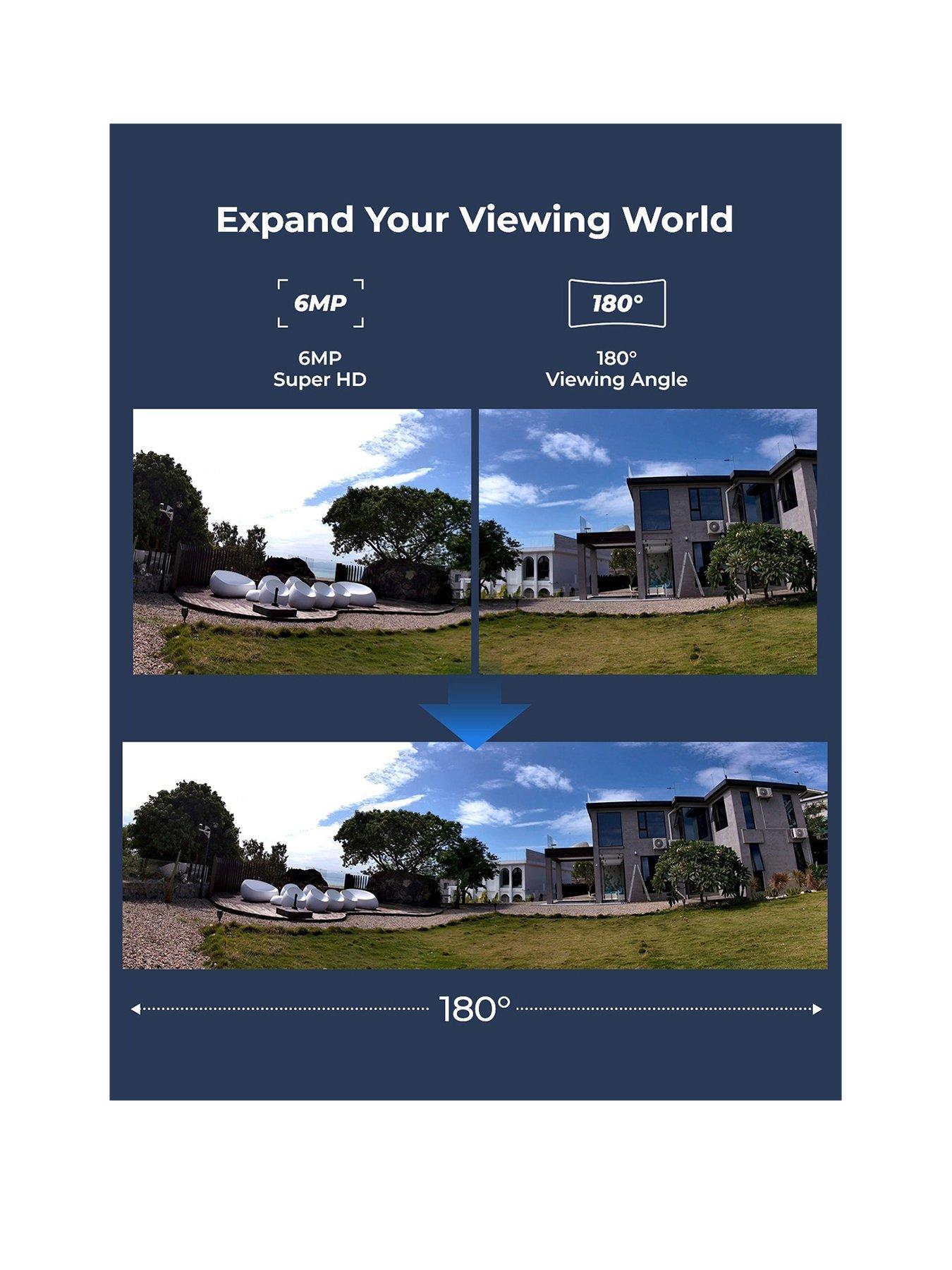 Image 2 of 8 of Reolink 2K+ WiFi Duo Lens Battery Cam Kit +64GB